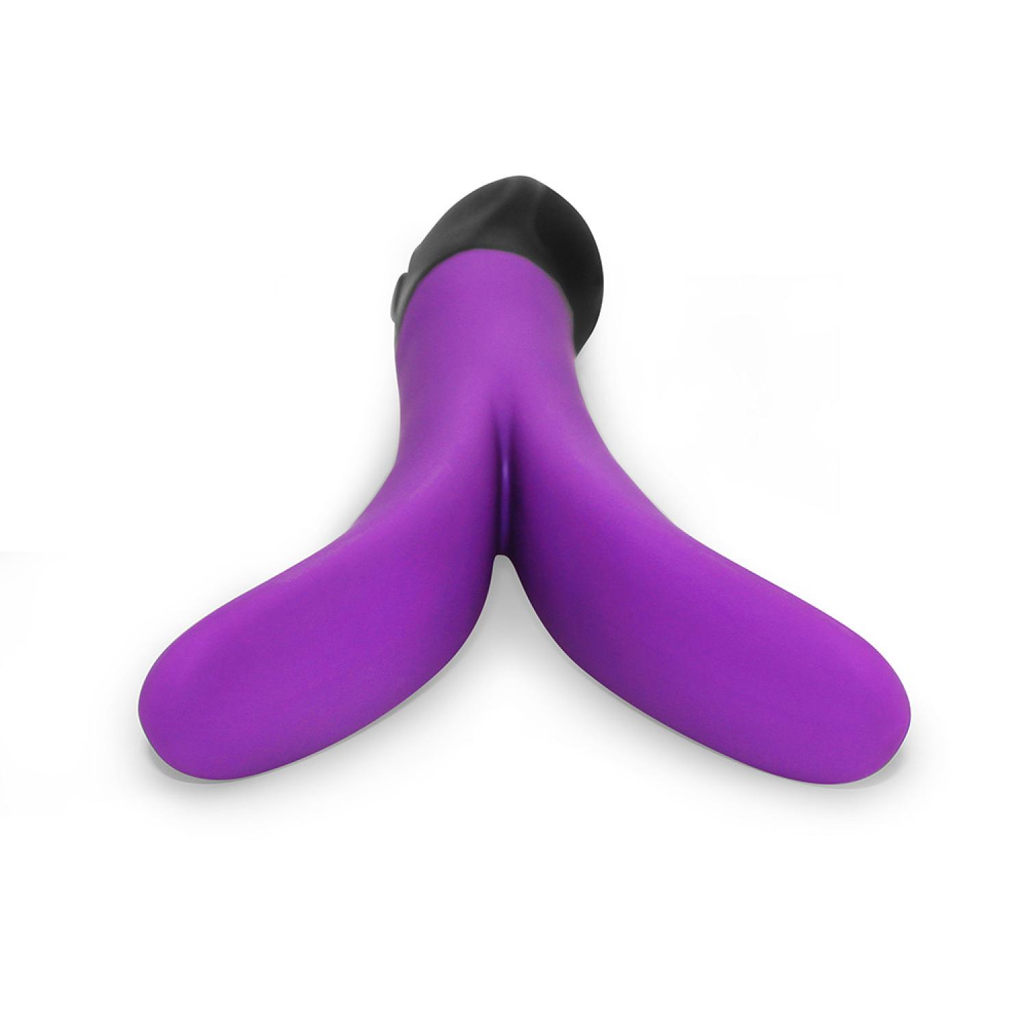Vibromasseur magnétique rechargeable unisexe en forme de V avec 10 fonctions variables offert dans un emballage discret de Stimula V-Joy