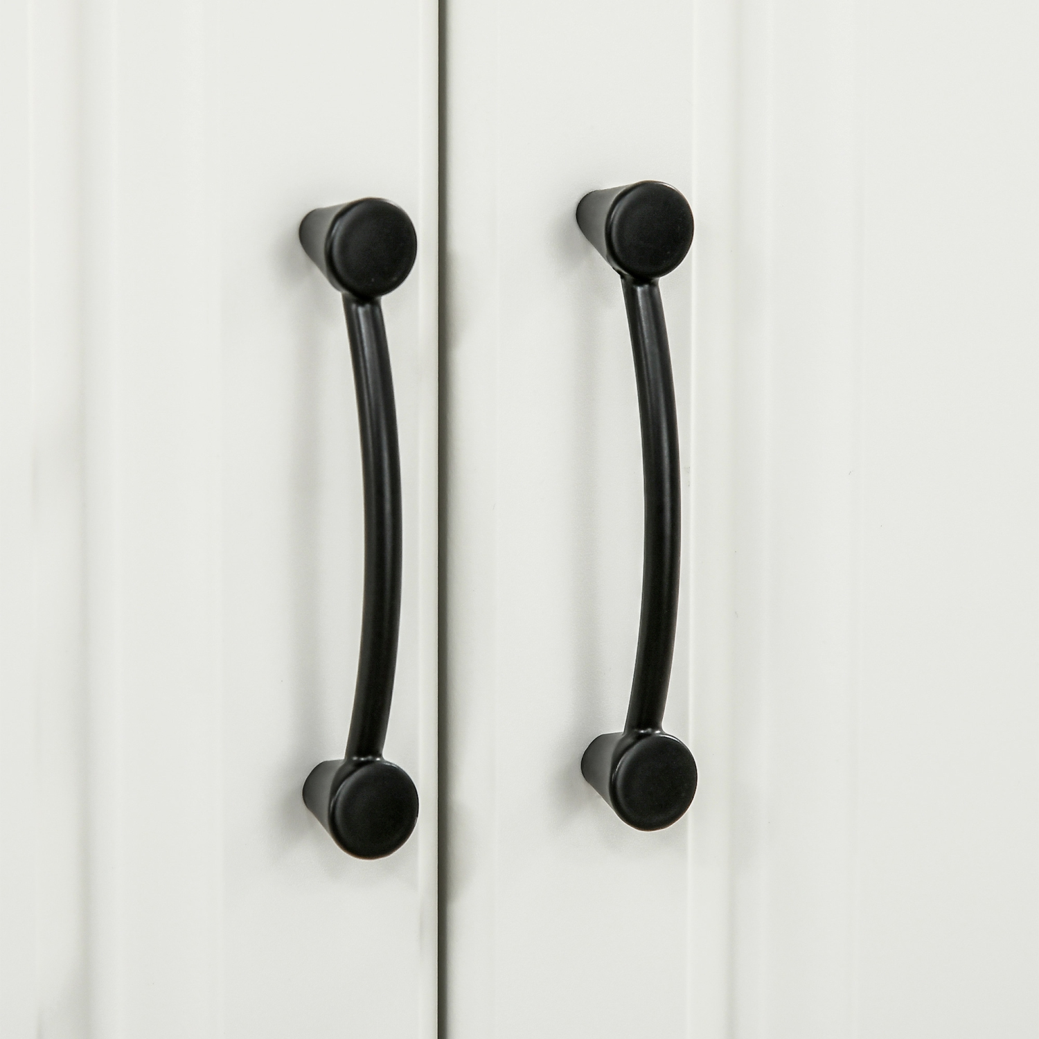 HOMCOM – Armoire de cuisine de 71&nbsp;po, armoire de rangement autonome avec 4 portes à charnières et tablettes réglables, blanc