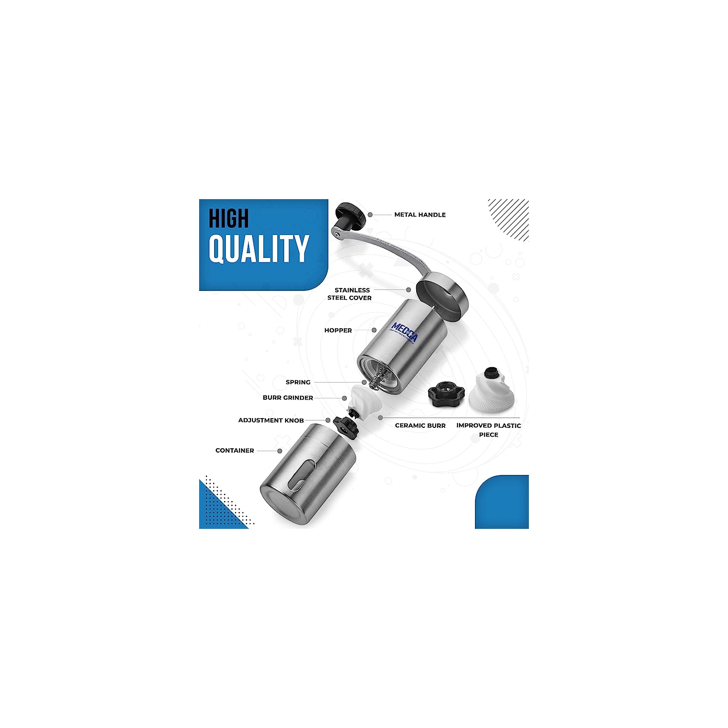 Pill Grinder - 2 Pack Pro Pill Crusher and Cutter That Grinds Your Pills and Tablets to Help Make Taking Medication and Supplements Easier, Manual