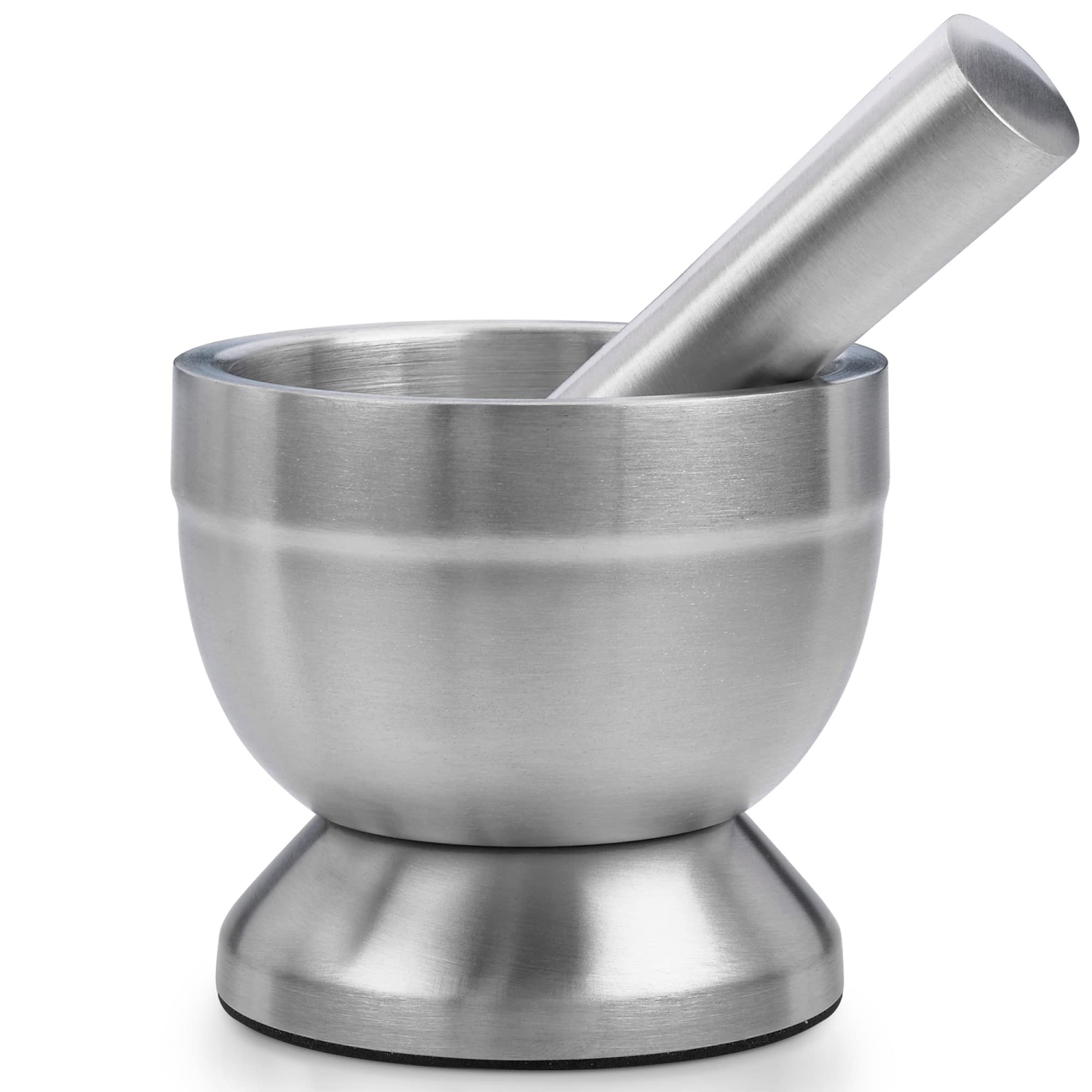 Pill Crusher - 304 Food Grade Stainless Steel Mortar and Pestle Medicine Grinder Set - Non-Slip Splitter to Easily Crush Medicine Pills Tablets
