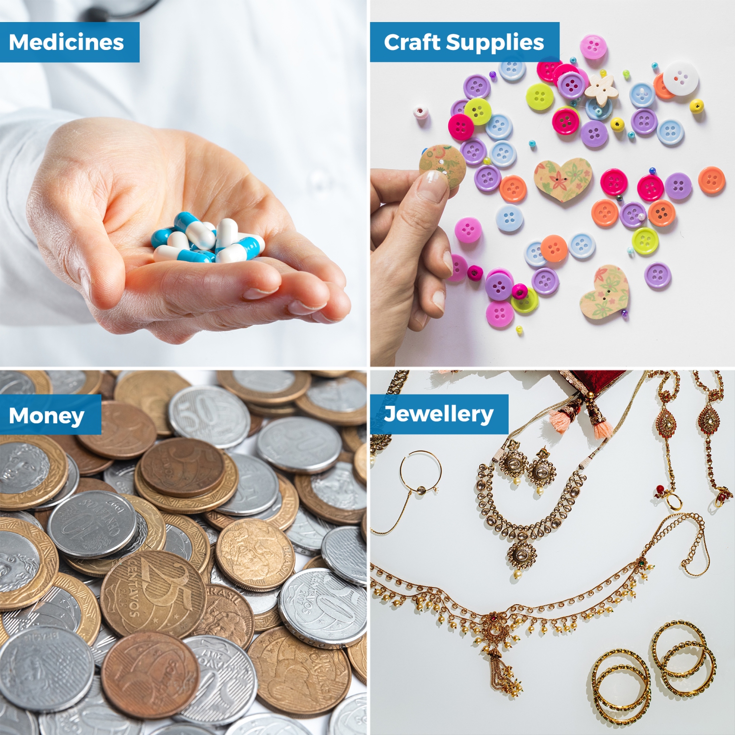 Zippered Pill Pouch Bags - 12 Pcs, Slide Lock Clear Plastic Mini Bags, BPA-Free for Pills Vitamins, Supplements, Medications, Jewelry, Crafts, Small