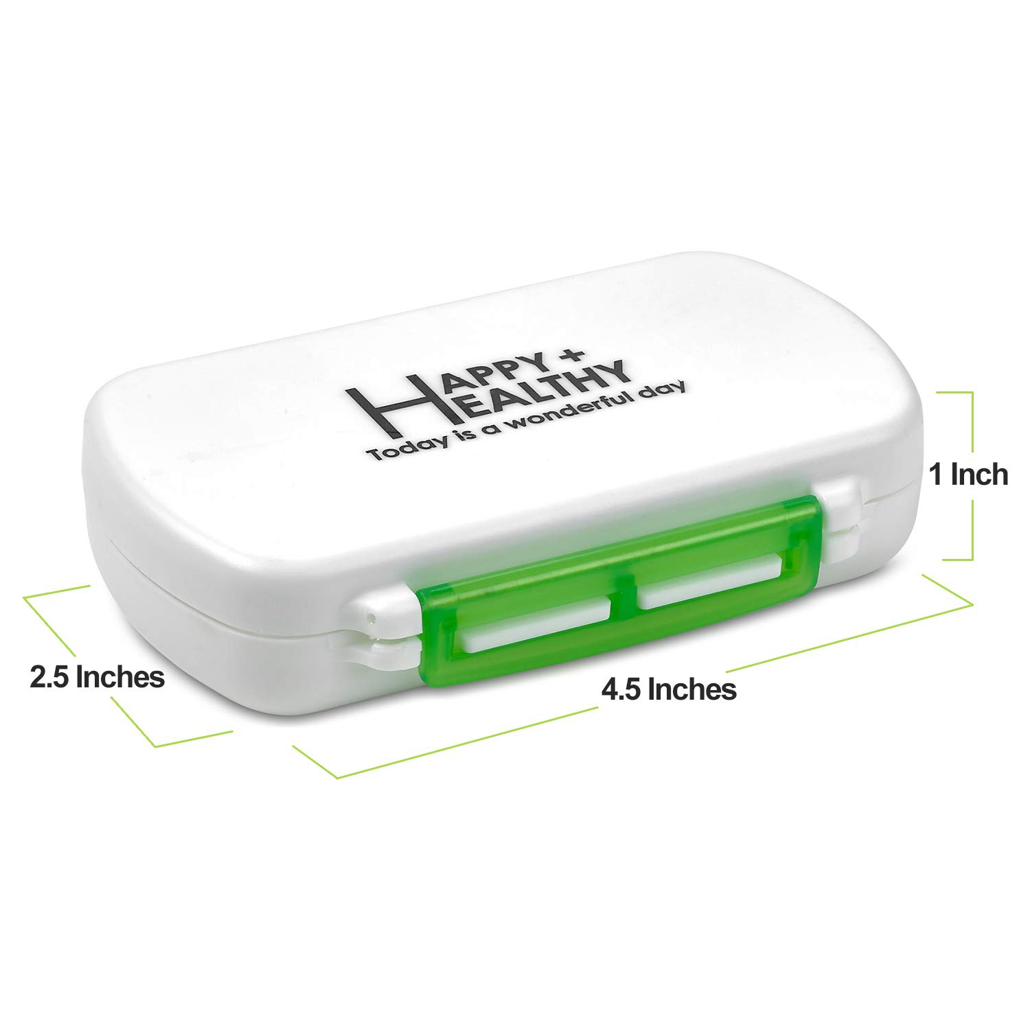 Pill Boxes- Pack of 2 Waterproof Medicine Pill Holder Cases, BPA-Free Daily Tablet Holder Storage Organizer Dispenser for Medications, Supplements by