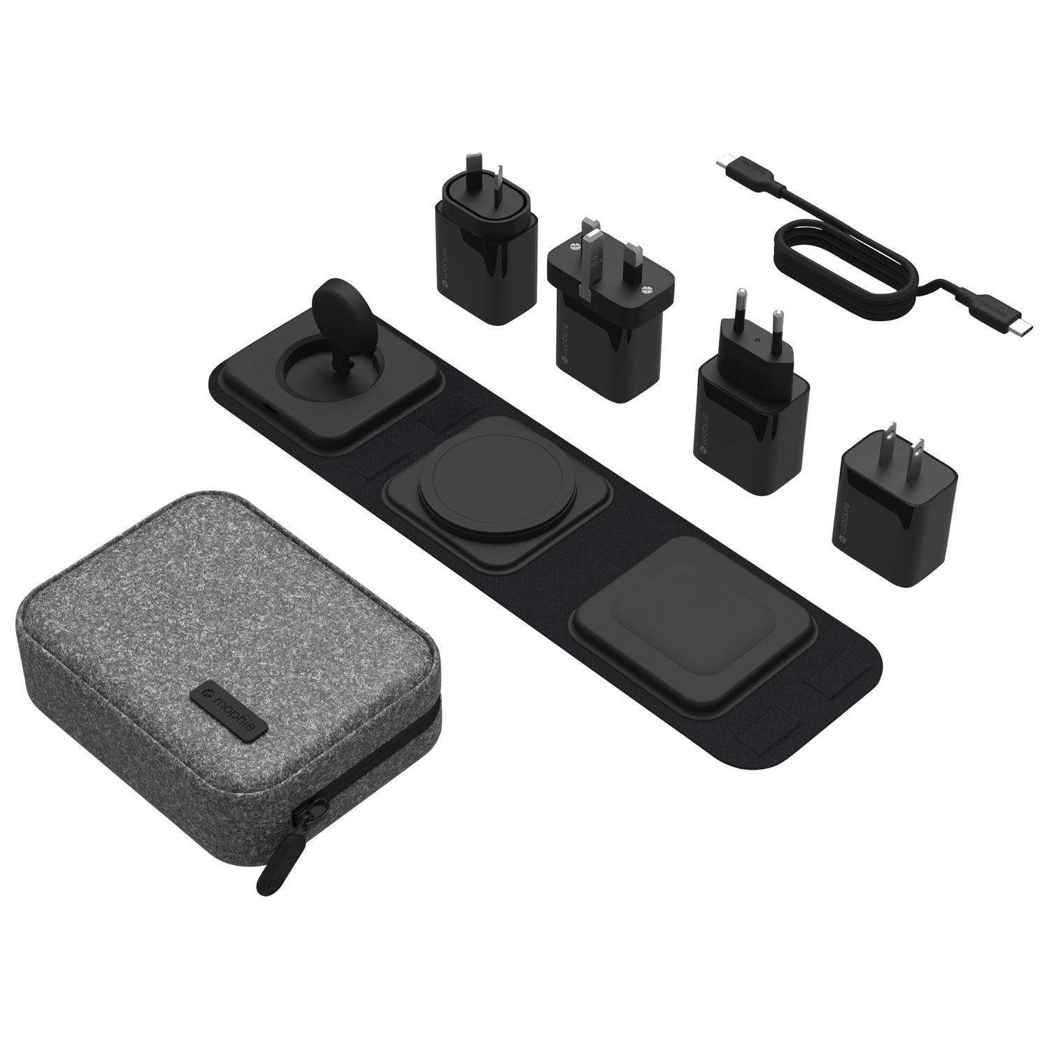 Chargeur de voyage sans fil 15 W 3-en-1 avec MagSafe de Mophie