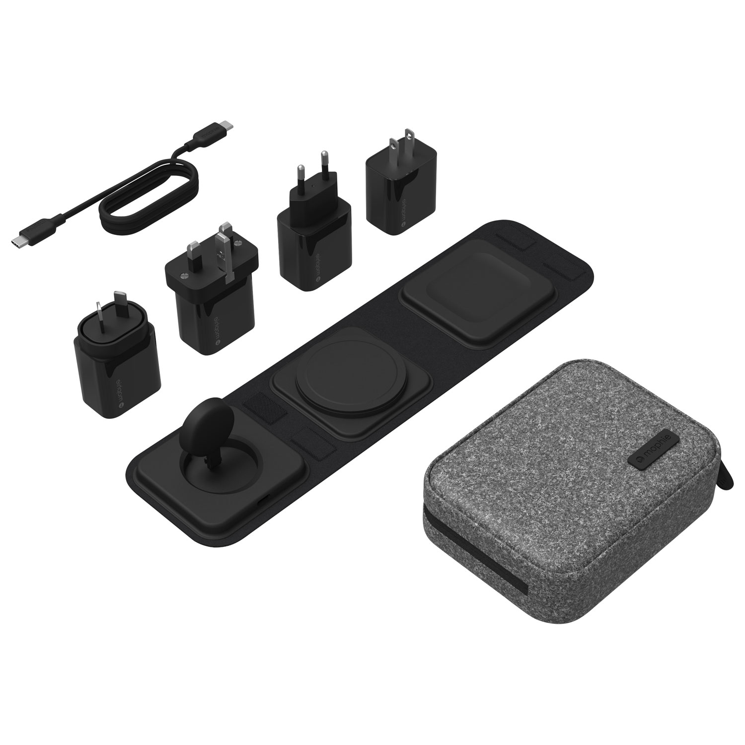 Chargeur de voyage sans fil 15 W 3-en-1 avec MagSafe de Mophie