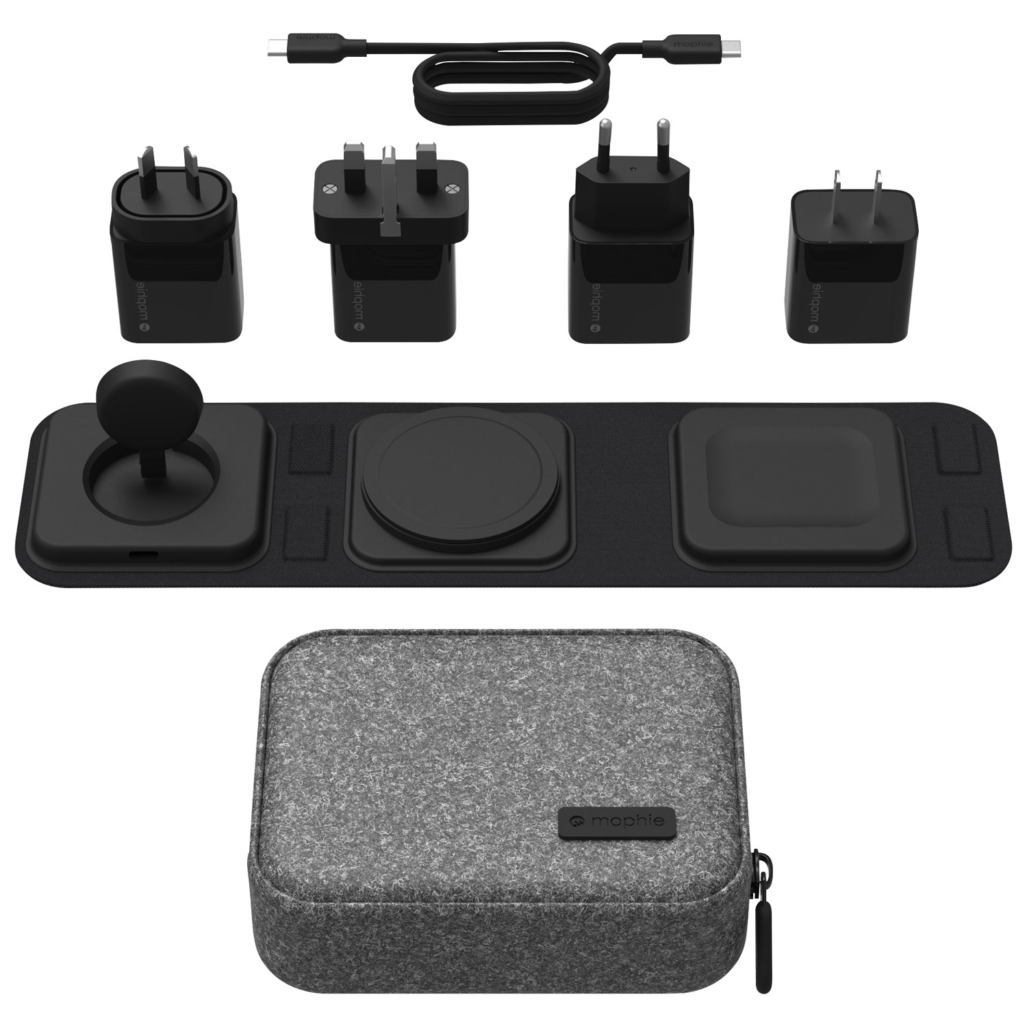 Chargeur de voyage sans fil 15 W 3-en-1 avec MagSafe de Mophie