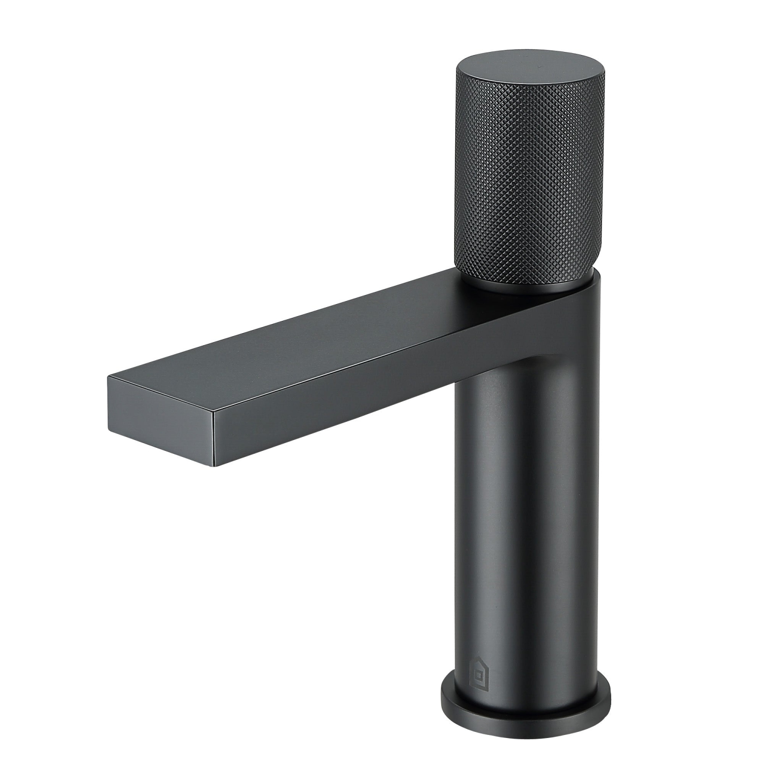 Ancona Isla Single Handle Bathroom Faucet in Matte Black