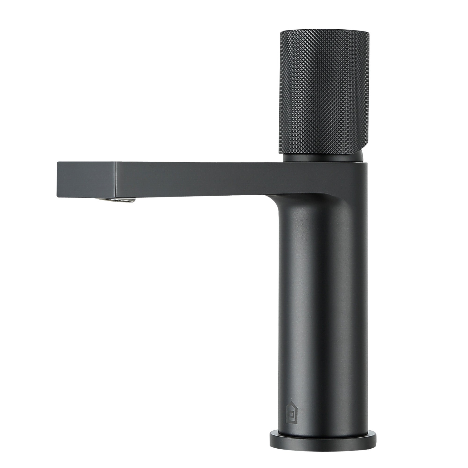 Ancona Isla Single Handle Bathroom Faucet in Matte Black