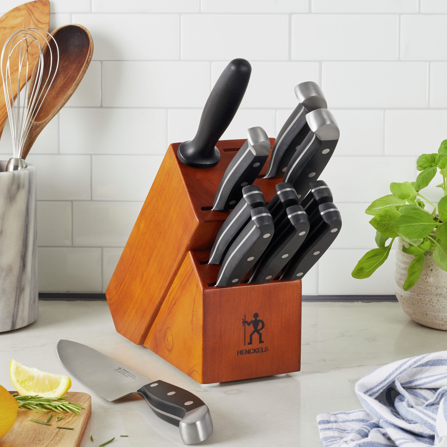 HENCKELS – Ensemble de couteaux 12 pièces Statement, brun