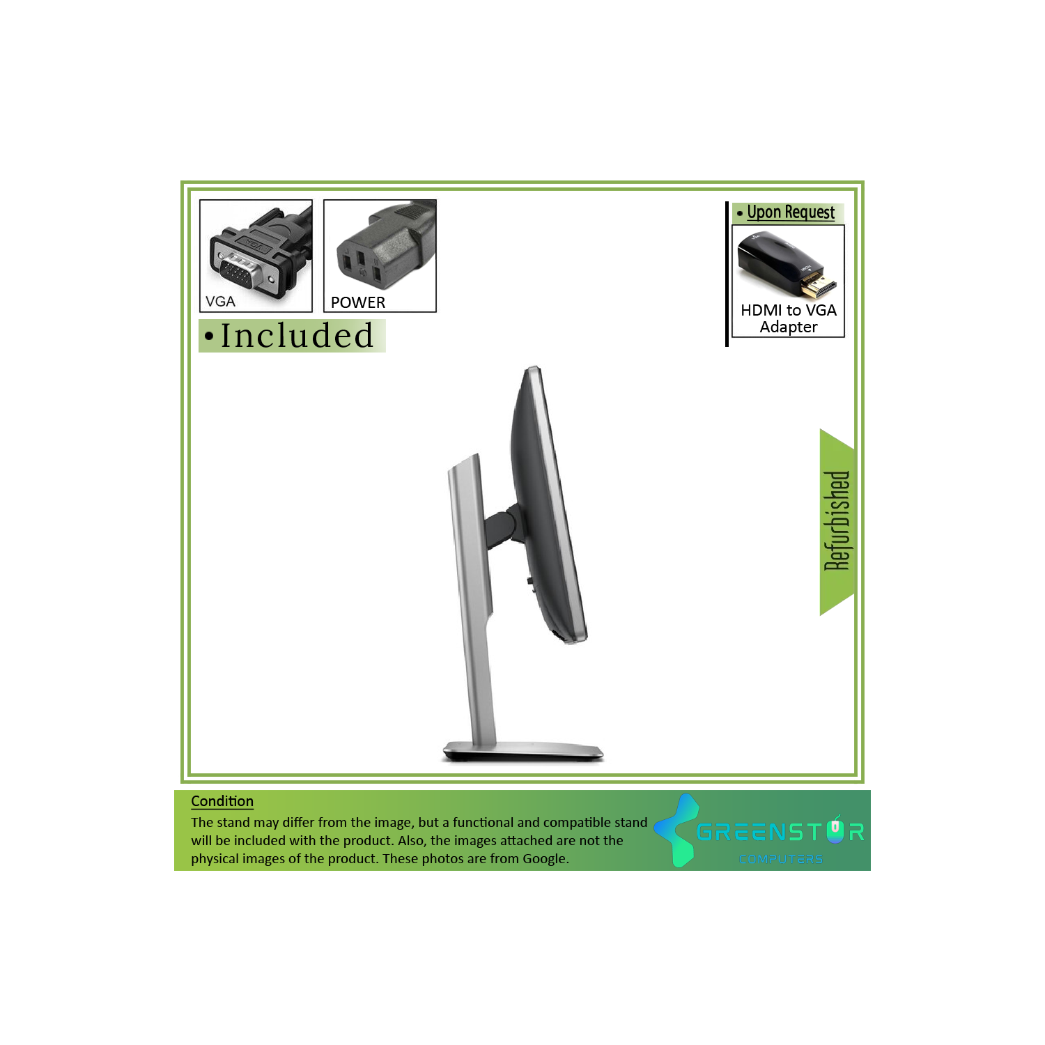 Refurbished(Good) - Dell P2016 19.5" 1440x900 Widescreen LED backlight LCD IPS Panel Monitor