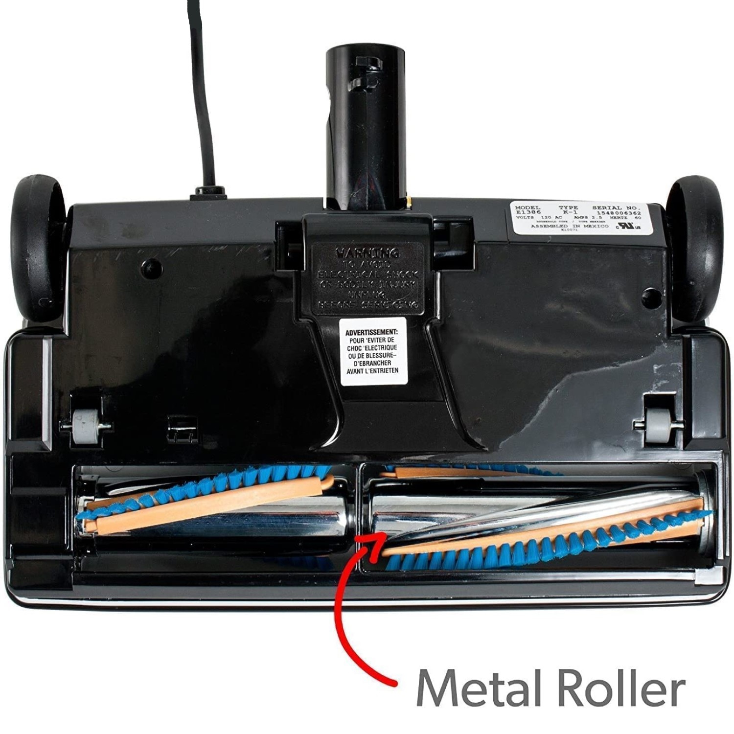 Ultra Clean Central Vacuum Electric Attachment Kit - Dual Voltage Hose 3-Way on/Off Switch Handle- Sweep N Groom Rugmaster Power Nozzle – Set of Wands