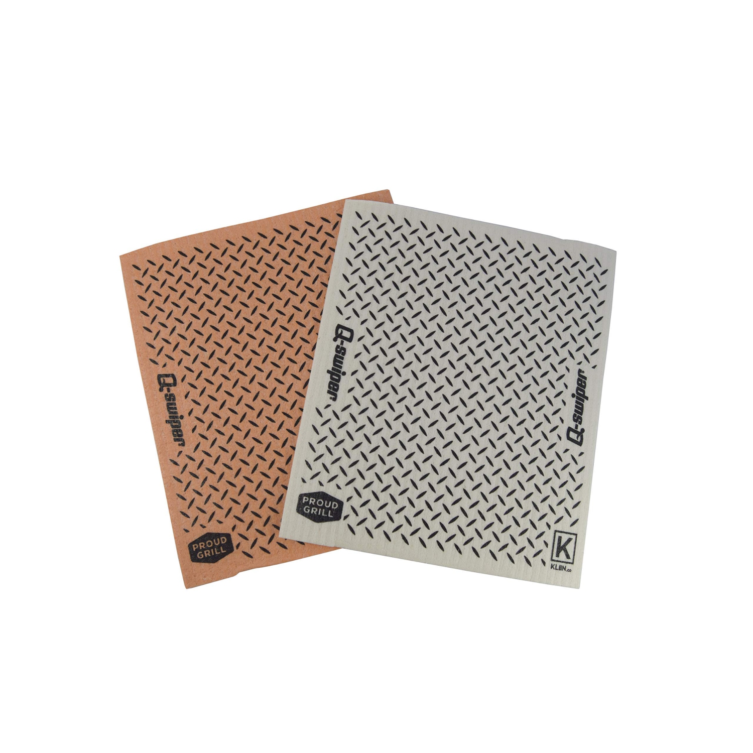 BBQ Grill Cleaner Gift Bundle Set - 1 Q-Swiper Grill Brush, 65 Q-Swiper Grill Cleaning Wipes and 2 Q-Swiper Reusable Grill Cloths. Safe Way to Clean