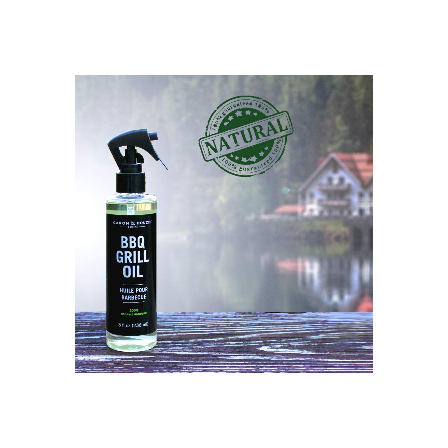 BBQ Grill Cleaner Oil | 100% Plant-Based & Vegan | Best for Cleaning Barbeque Grills & Grates | Use with Wooden Scrapers, Brushes, Accessories &