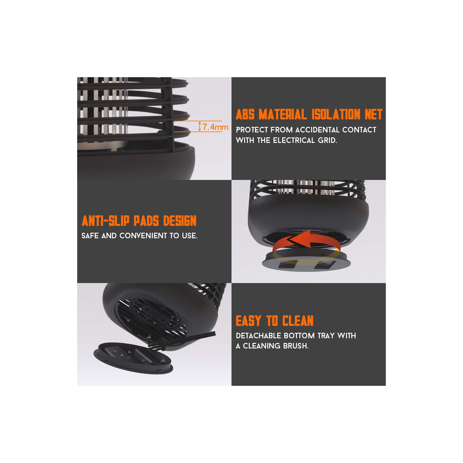 Bug Zapper 4200V for Outdoor and Indoor, Waterproof Electric Mosquito Zappers, Mosquito lamp, Electronic Bug Zapper Light Bulb for Backyard, Patio