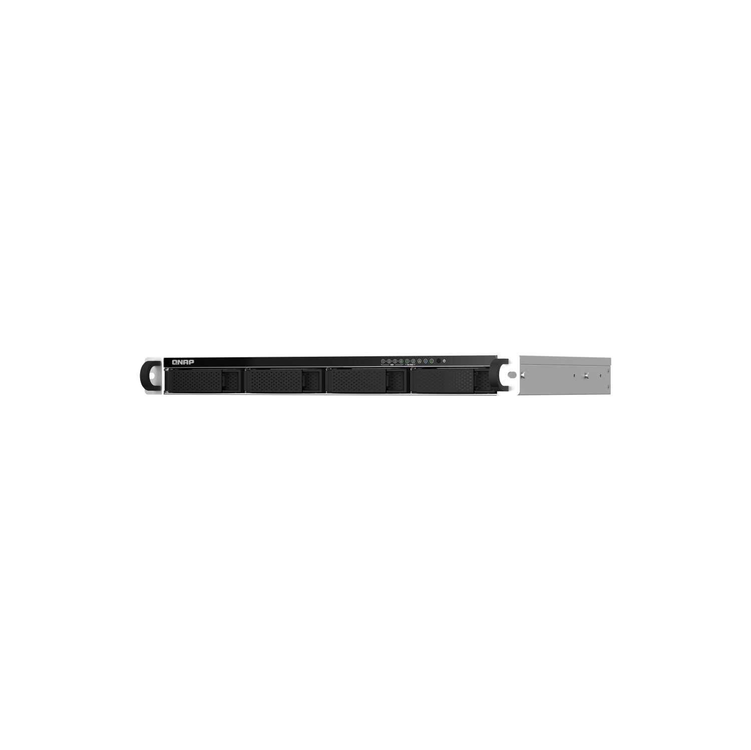 QNAP – NAS à montage sur bâti de 12 po à profondeur courte à 2,5G 4 baies TS-464eU-8G-US, Intel Celeron N5105/N5095 4C/4T