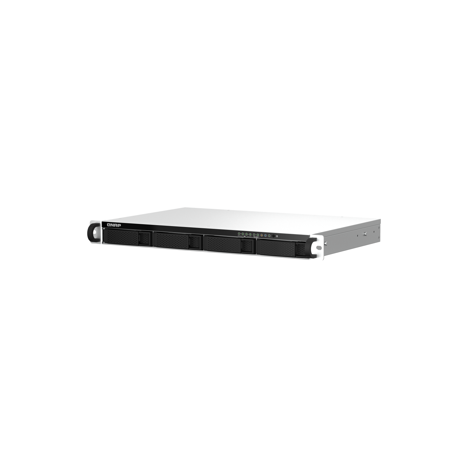 QNAP – NAS à montage sur bâti de 12 po à profondeur courte à 2,5G 4 baies TS-464eU-8G-US, Intel Celeron N5105/N5095 4C/4T