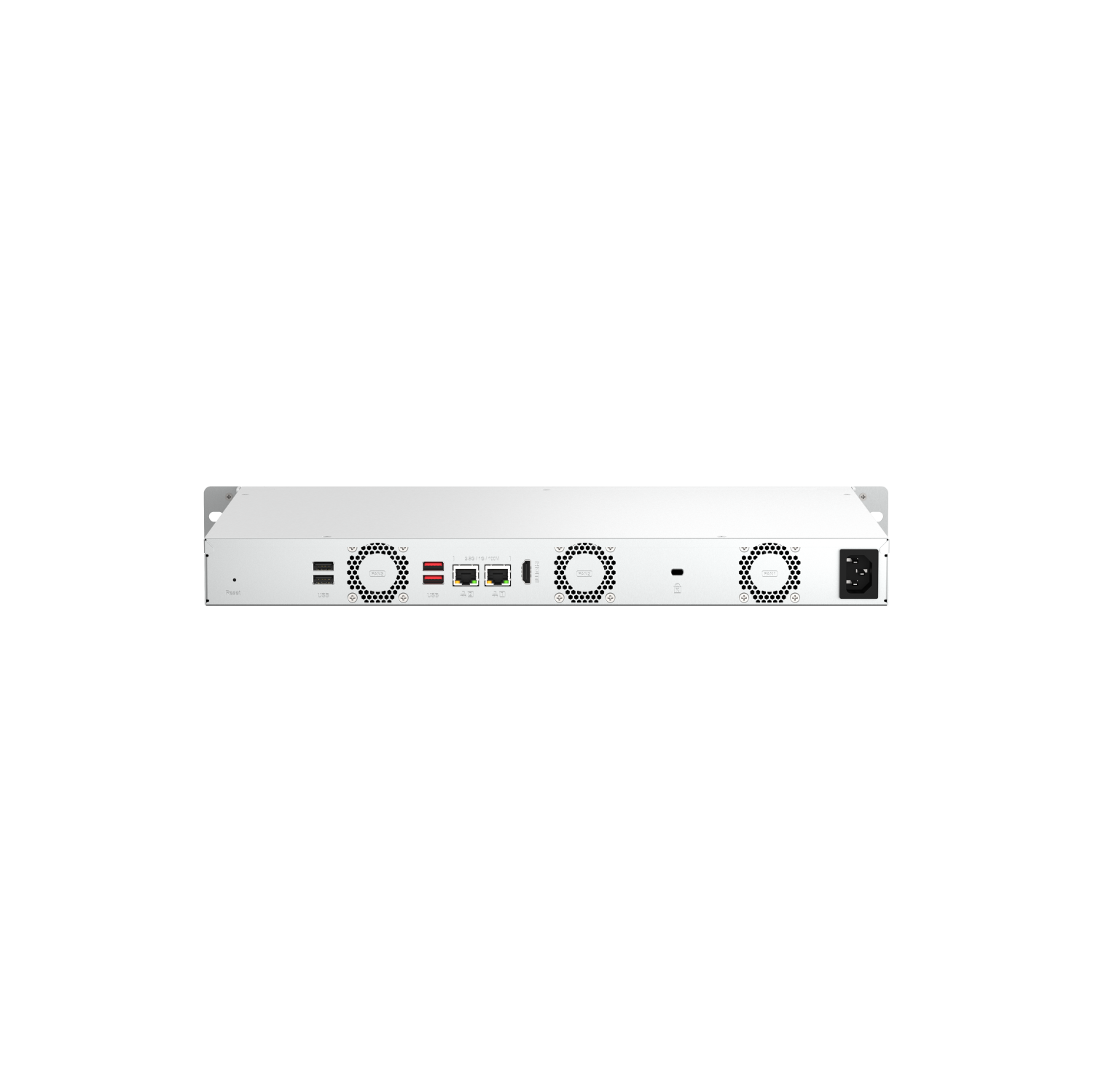 QNAP – NAS à montage sur bâti de 12 po à profondeur courte à 2,5G 4 baies TS-464eU-8G-US, Intel Celeron N5105/N5095 4C/4T