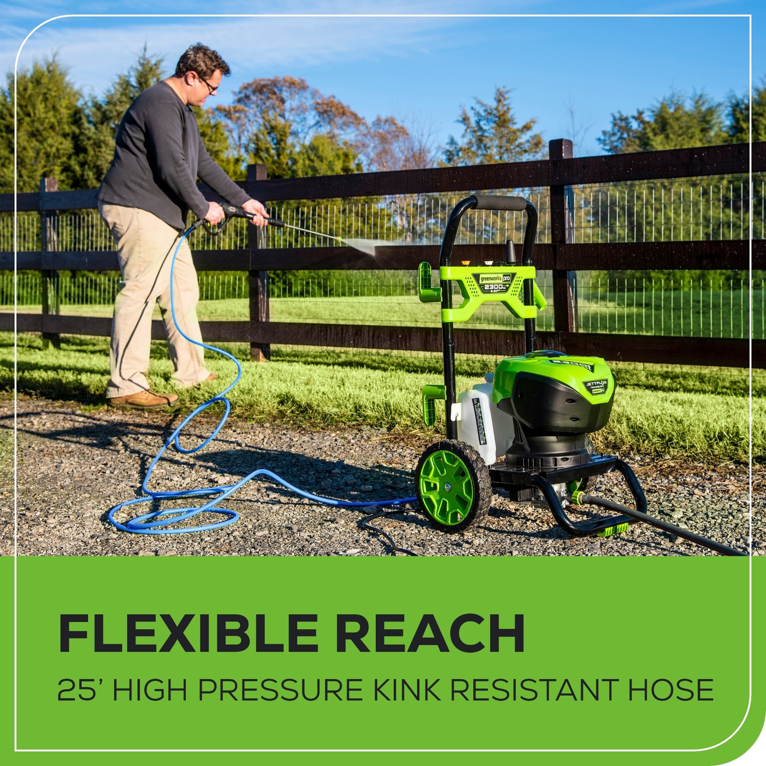 Greenworks PRO&nbsp;2300 PSI 2.3 GPM 14 Amp Electric Pressure Washer - GPW2300