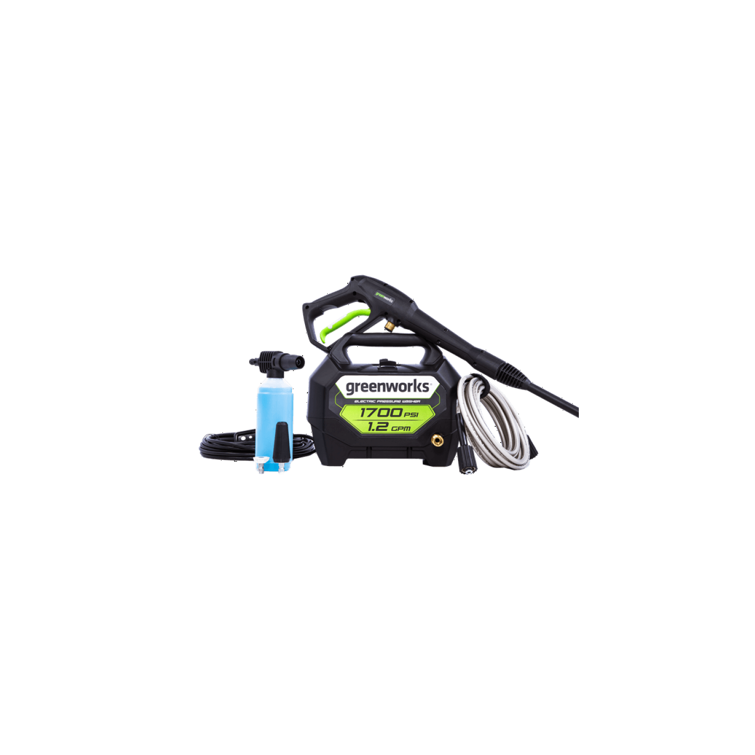 Greenworks&nbsp;1700 PSI 1.2 GPM 13 Amp Cold Water Electric Pressure Washer - GPW1704