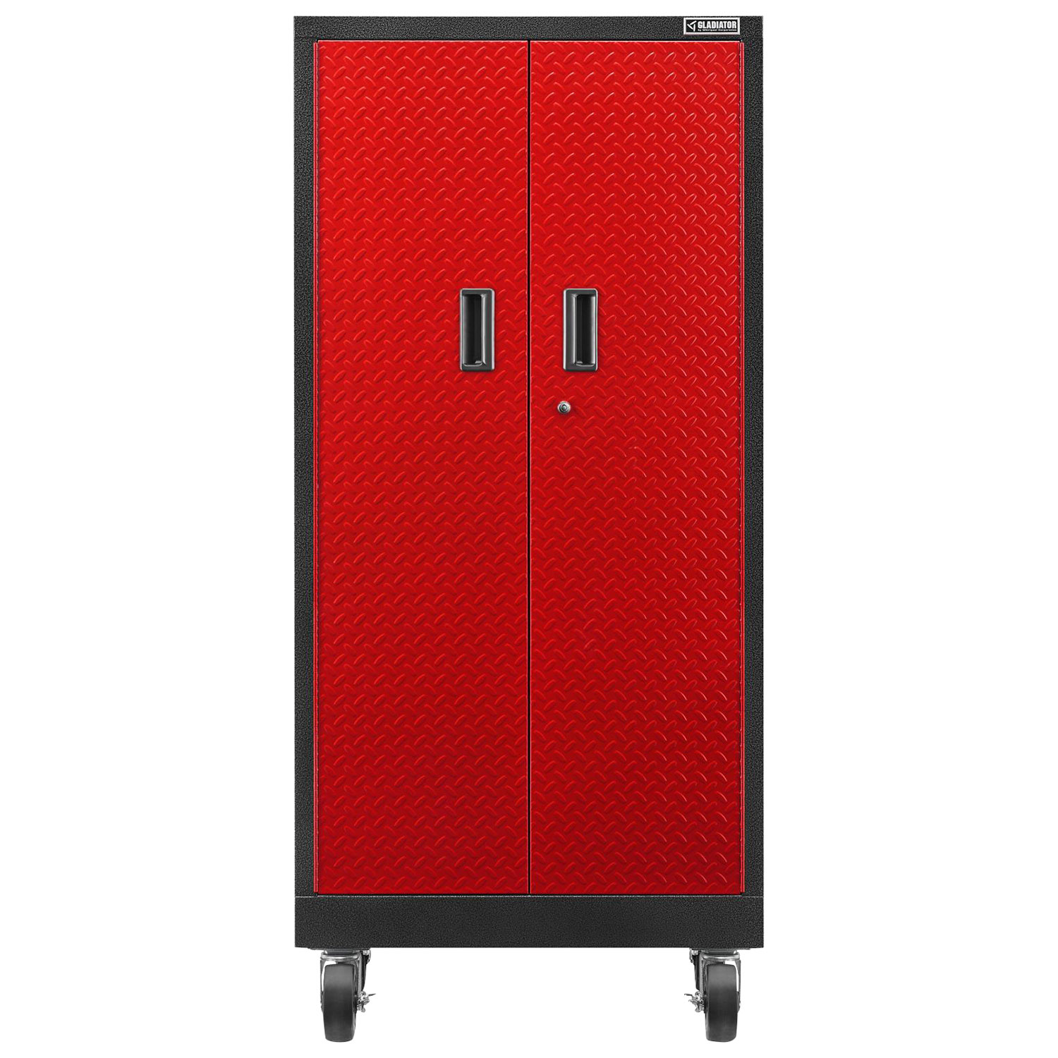 Armoire robuste en acier soudé de Gladiator - Rouge