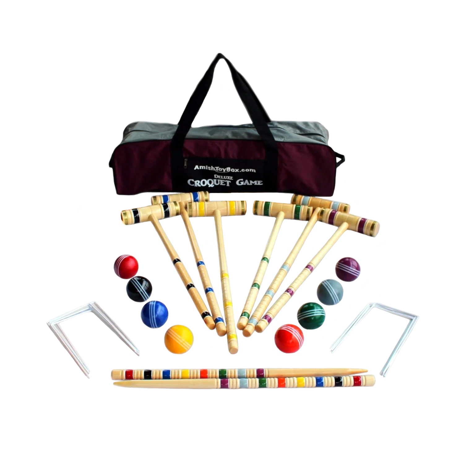 6 Player Pro Croquet Set 32" in Carrying Case