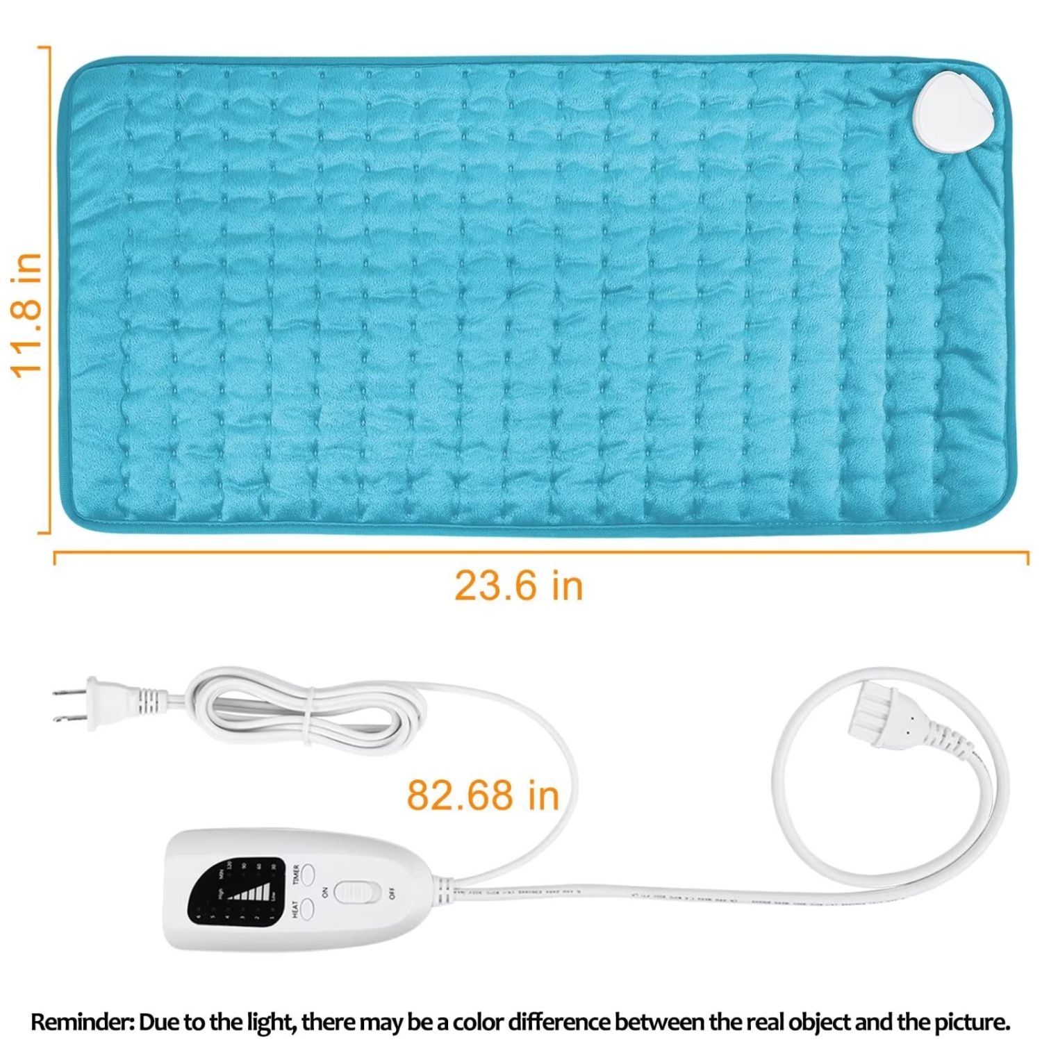 Heating Pad, Electric Heating Pad for Dry & Moist Heat, Electric Heat Pad, Auto Shut Off, for Shoulders, Neck, Abdomen, Back, Limbs, etc.