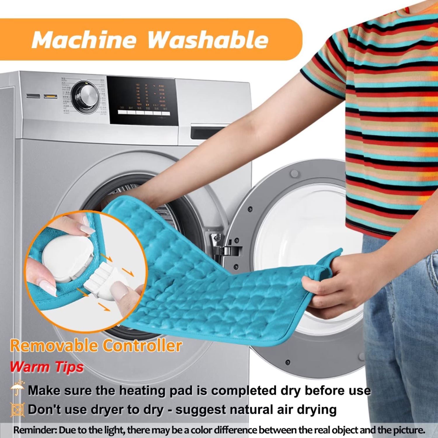 Heating Pad, Electric Heating Pad for Dry & Moist Heat, Electric Heat Pad, Auto Shut Off, for Shoulders, Neck, Abdomen, Back, Limbs, etc.