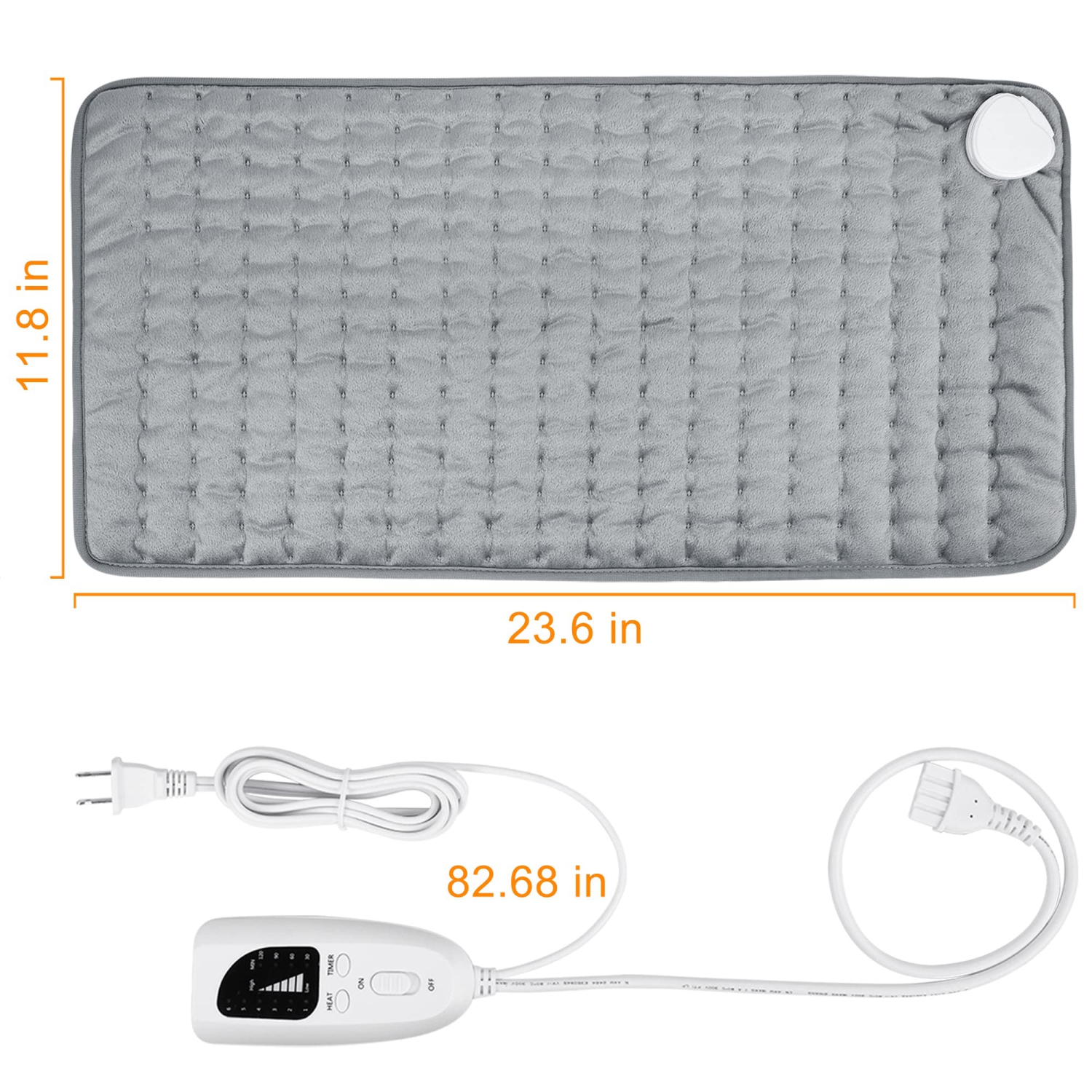 Heating Pad, Electric Heating Pad for Dry & Moist Heat, Electric Heat Pad, Auto Shut Off, for Shoulders, Neck,Abdomen, Back,Limbs,etc.