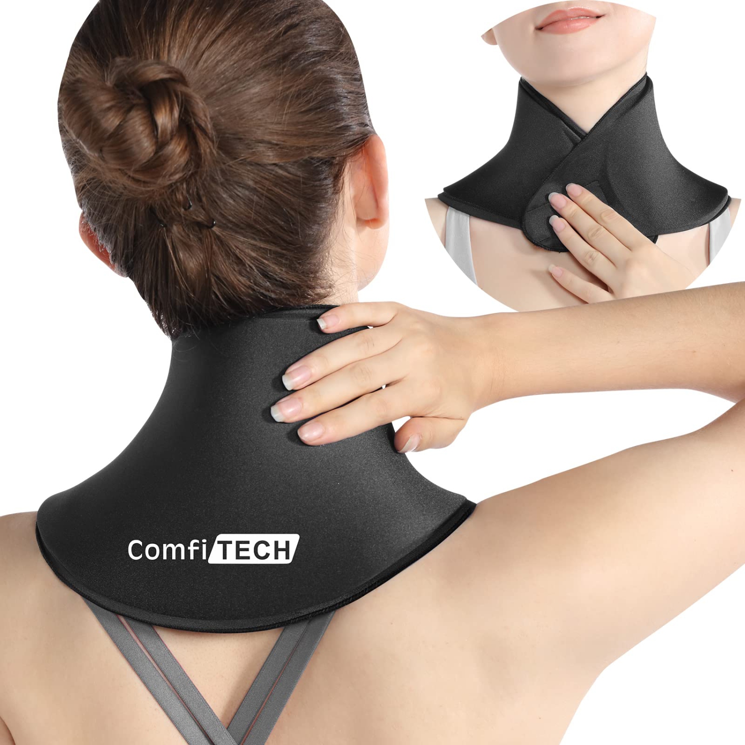 Neck Ice Pack Wrap Gel Reusable Ice Packs for Neck Pain Relief, Cervical Cold Compress Ice Pack for Sports Injuries, Swelling, Office Neck Pressure