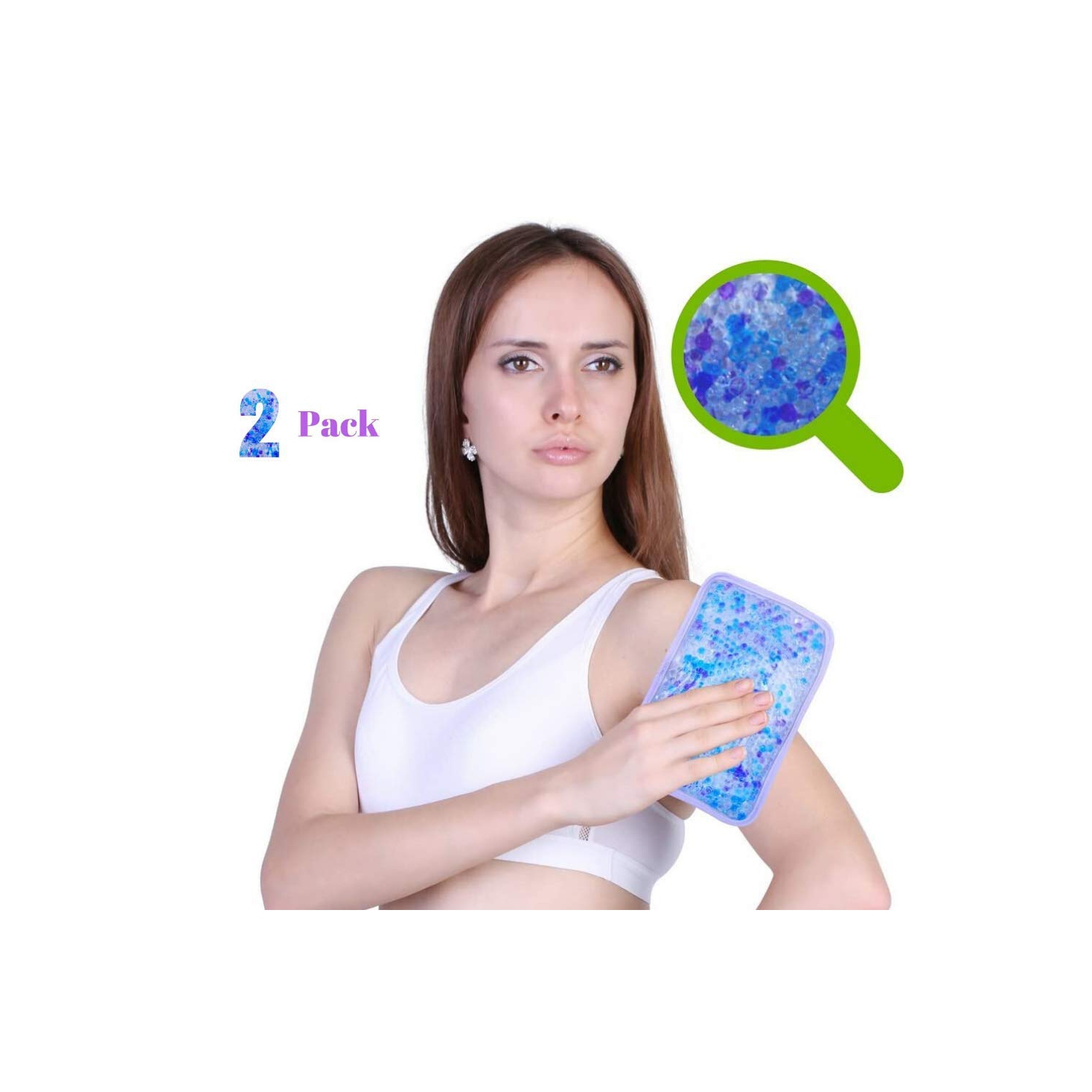 Bloc réfrigérant chaud et froid | Lavande parfumée | compresse froide réutilisable, compresse froide et coussin chauffant | congelable, va au