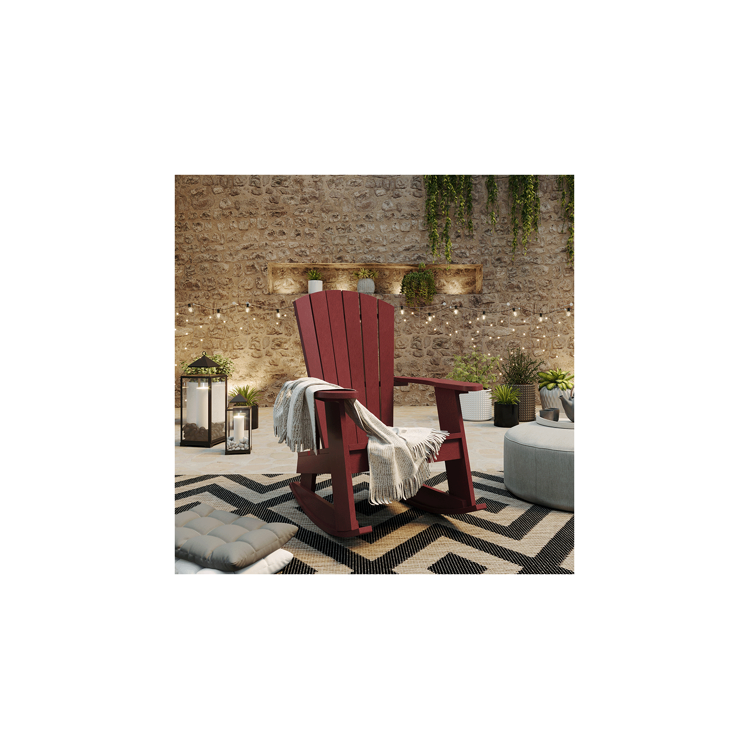 Capterra Adirondack Resin Rocking Chair