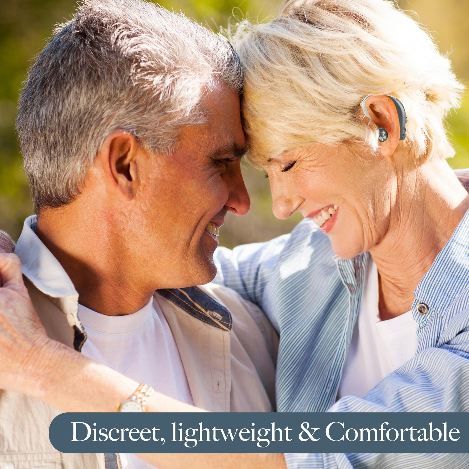 Digital Hearing Amplifier - Personal Hearing Enhancement Sound Amplifier, Rechargeable Digital Hearing Amplifier with All-Day Battery Life, Modern