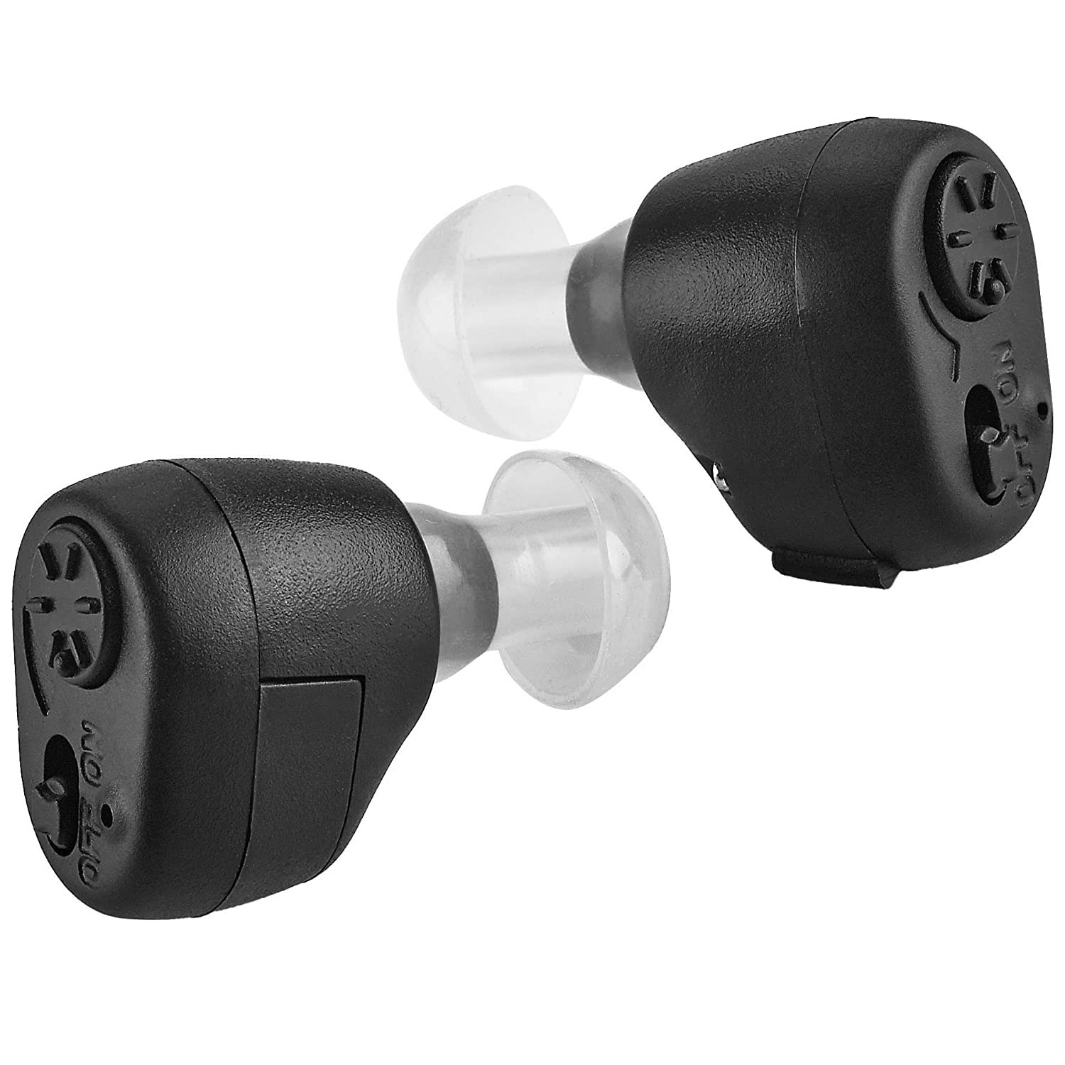 Digital Hearing Amplifier - In-The-Canal Pair of In-Ear Sound Amplification Devices, Audiologist & Doctor Designed Personal Sound Amplifier for