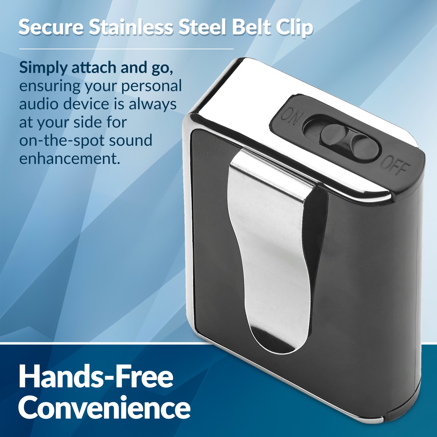 Personal Sound Amplifier - Audio Hearing Amplifier Device and Voice Enhancer Device for Sound Gain of 50dB, Up to 100 Feet Away, Pocket Hearing