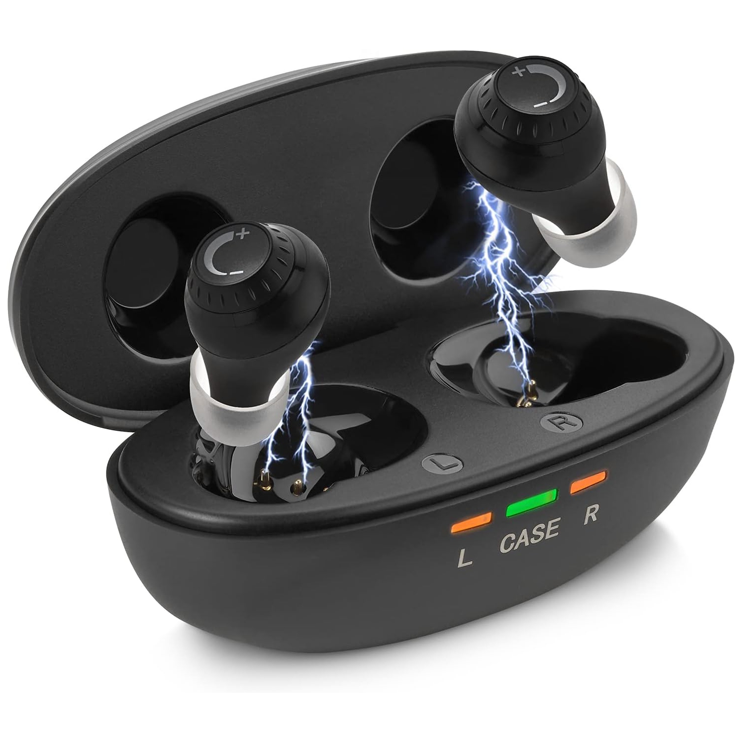 Mini Digital Hearing Amplifiers â€“ ITE Rechargeable PSAP, Lightweight Design, Noise Cancelling, In-Ear Detection.