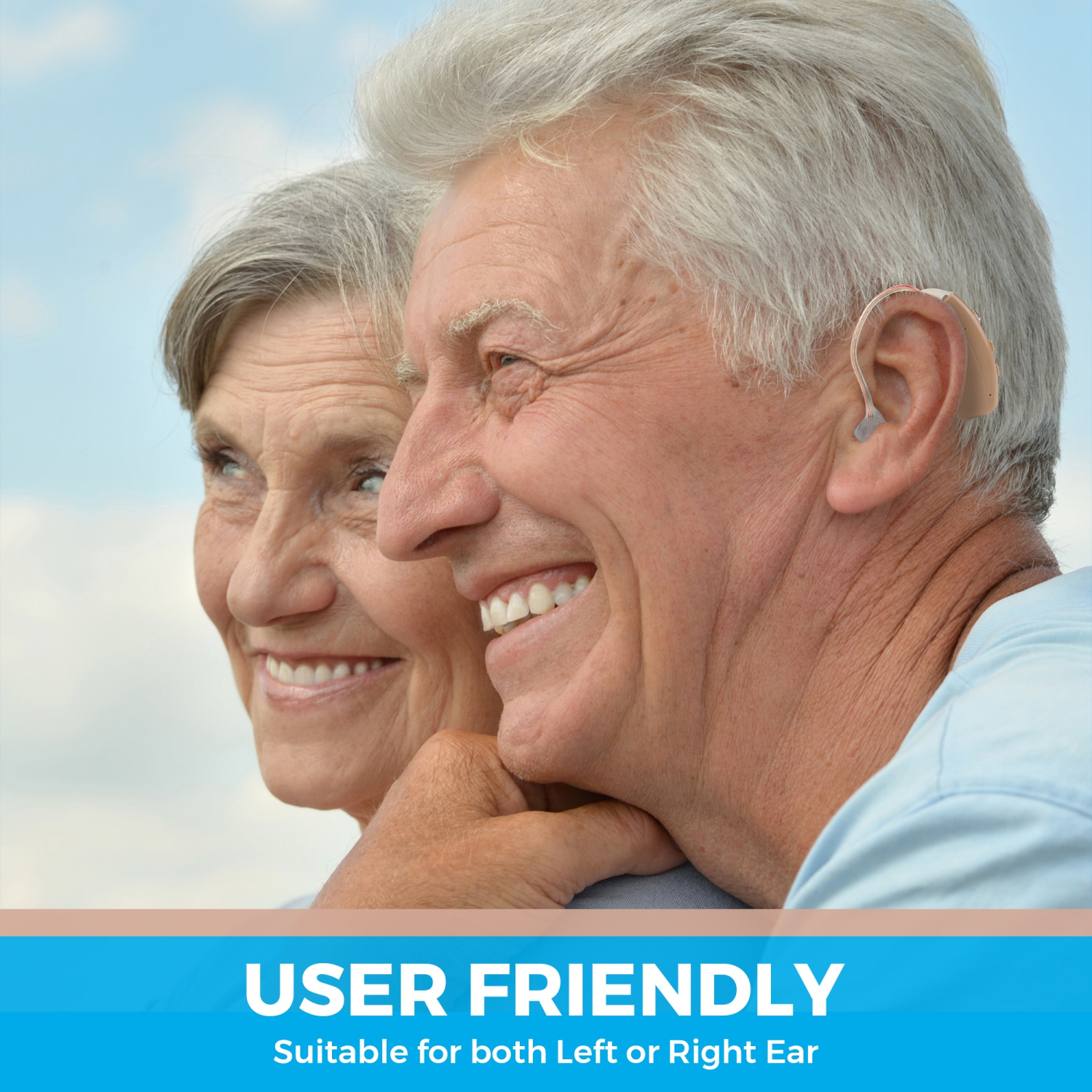 Amplificateurs auditifs rechargeables - paire d'amplificateurs de son personnels BTE numérique haut de gamme avec 2 modes de programmation