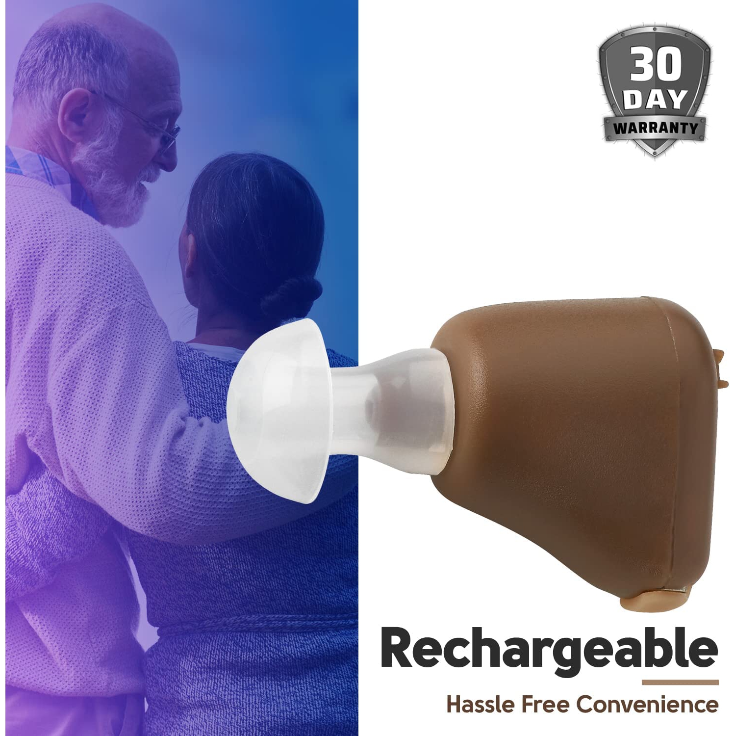 Mini amplificateur d'oreille rechargeable ITE de MEDCA