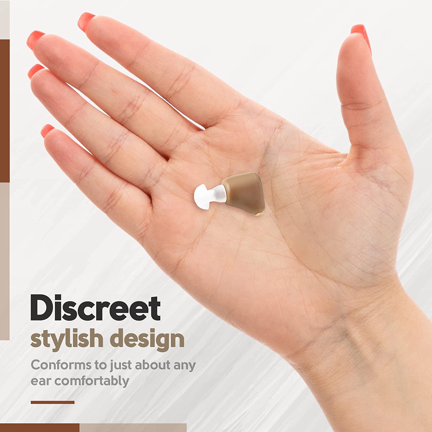 Mini amplificateur d'oreille rechargeable ITE de MEDCA