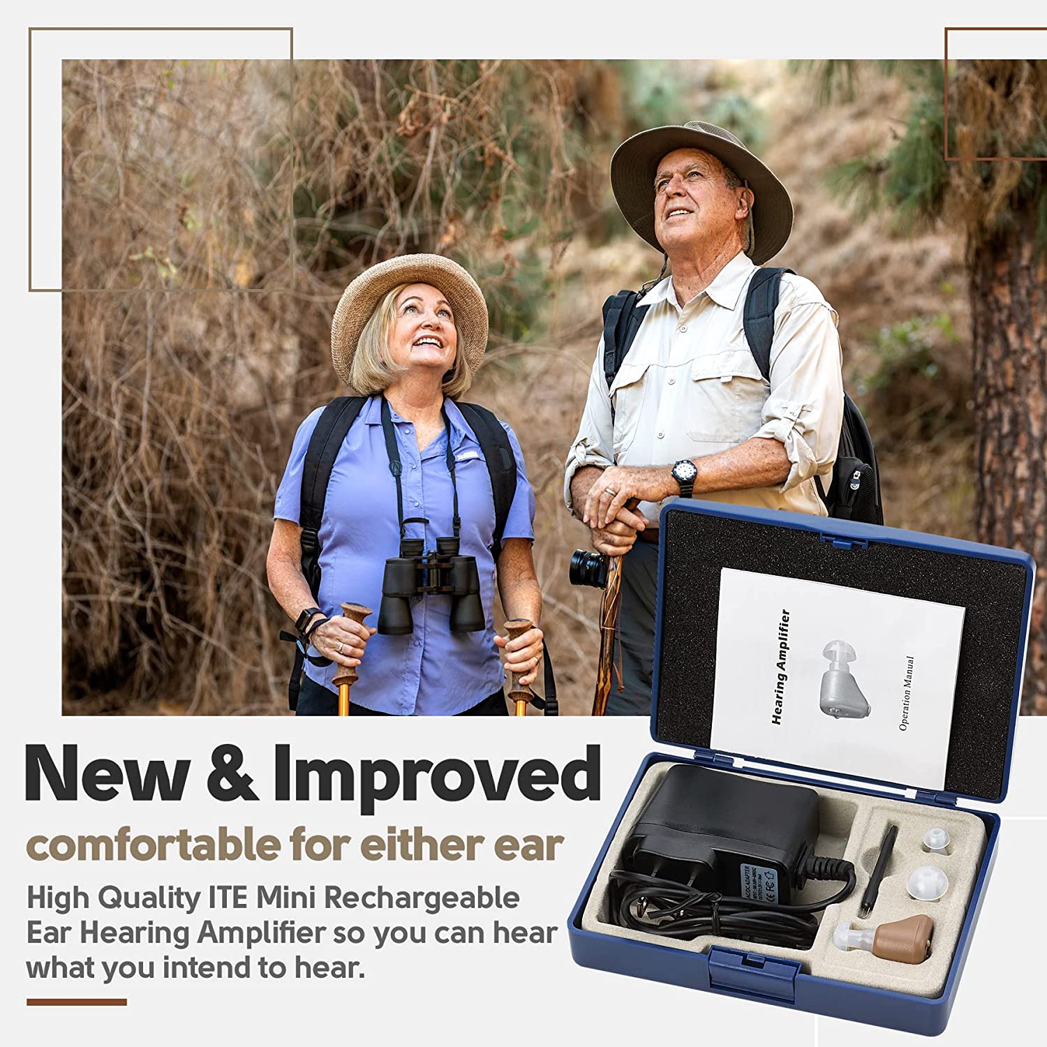 Mini amplificateur d'oreille rechargeable ITE de MEDCA