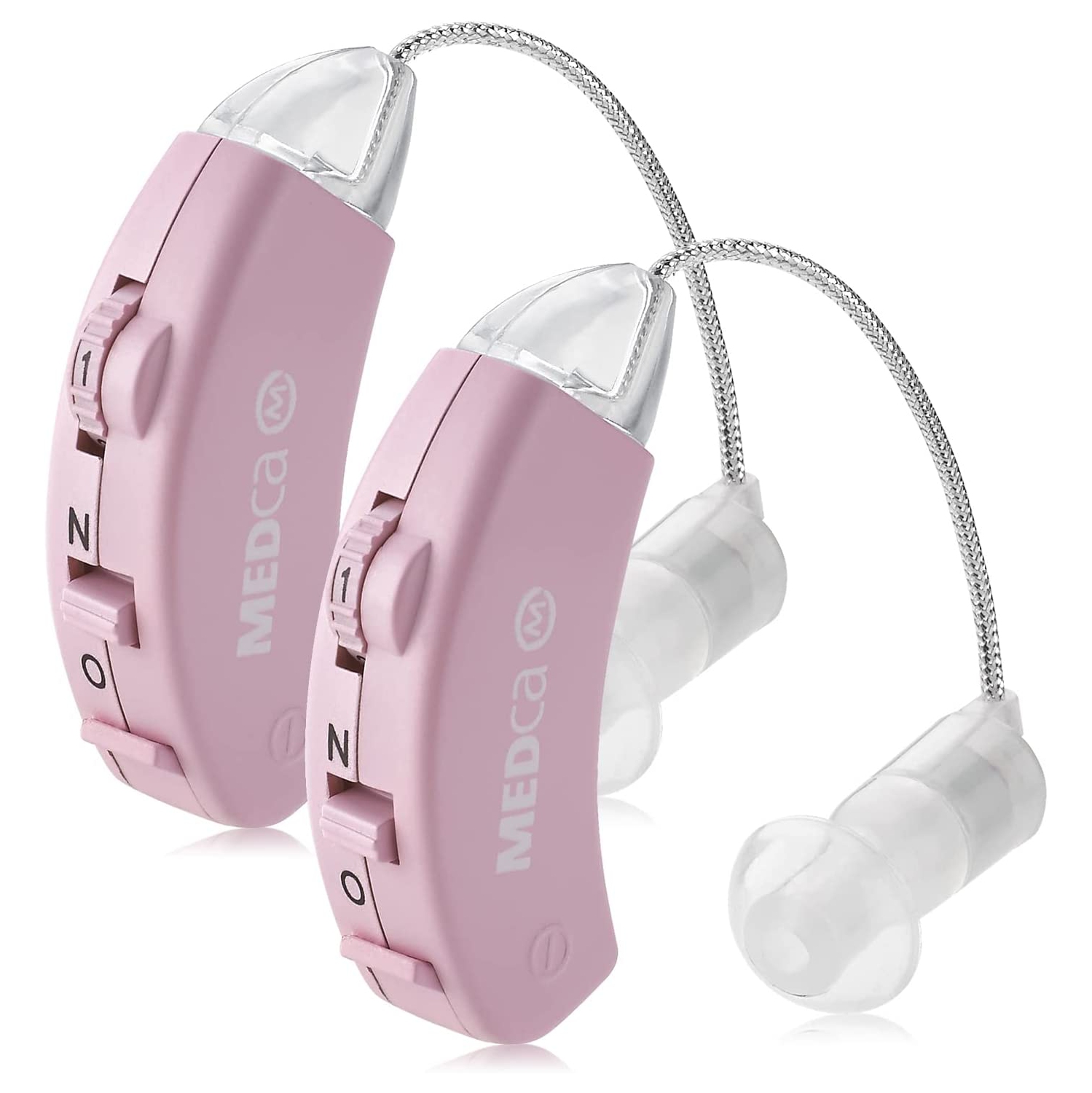 Digital Hearing Amplifier - Set of 2 - Best Hearing Amplifiers That Fit Comfortable Behind The Ear for Women, Small & Discreet BTE Personal Sound