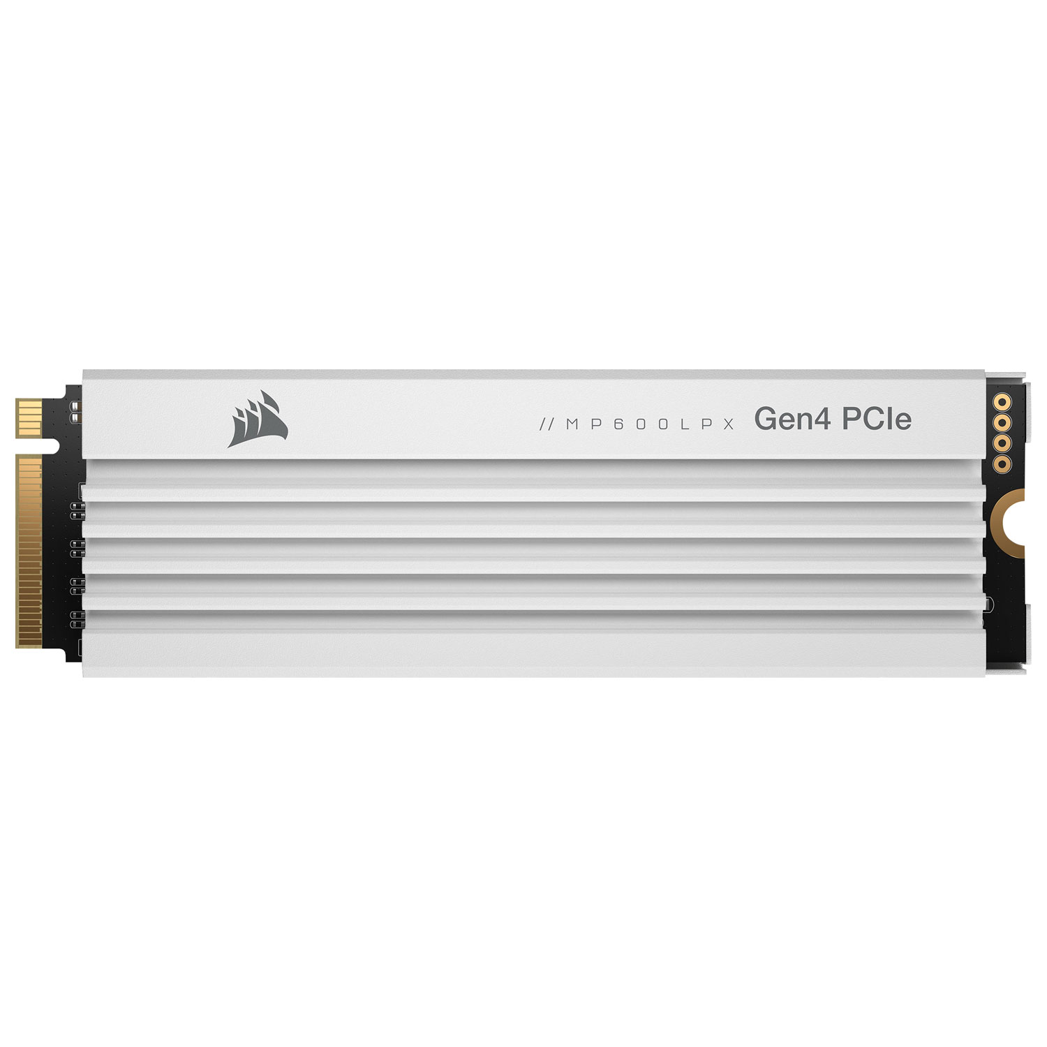 Corsair MP600 Pro LPX 2TB NVMe PCI-e (Gen 4) Internal Solid State Drive with Heatsink - Optimized for PS5 - White