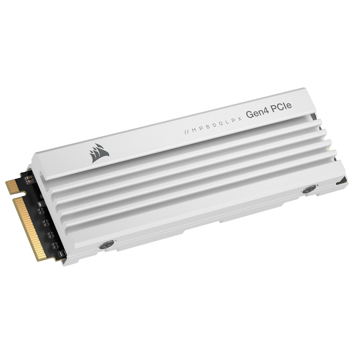 Disque SSD interne MP600 Pro LPX 2 To NVMe PCI-e avec dissipateur thermique de Corsair - Optimisé pour la PS5 - Blanc