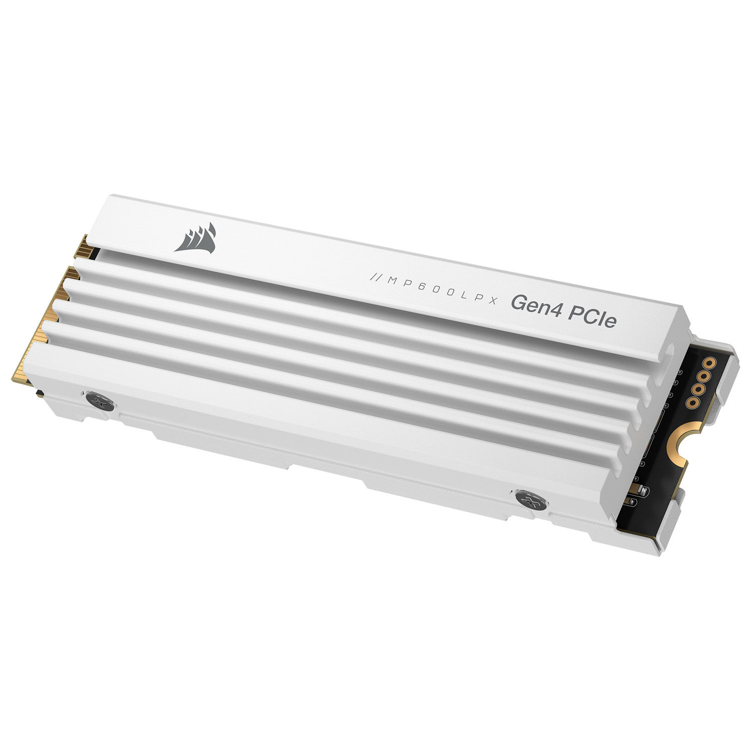 Disque SSD interne MP600 Pro LPX 2 To NVMe PCI-e avec dissipateur thermique de Corsair - Optimisé pour la PS5 - Blanc