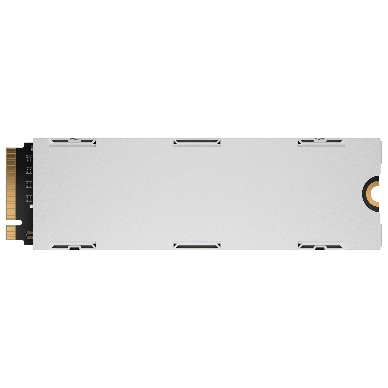 Disque SSD interne MP600 Pro LPX 2 To NVMe PCI-e avec dissipateur thermique de Corsair - Optimisé pour la PS5 - Blanc