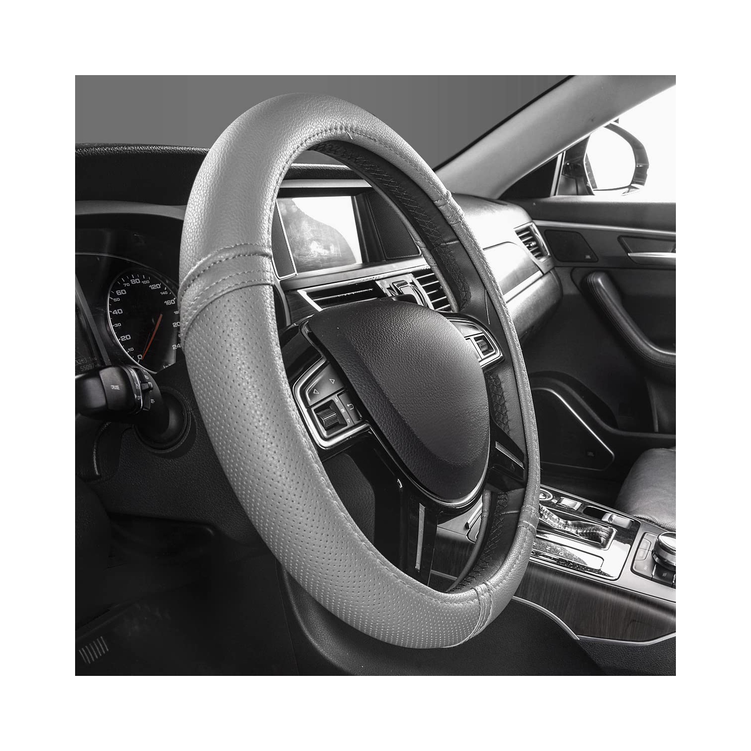 Gaine de volant universelle en cuir classique pour l'auto