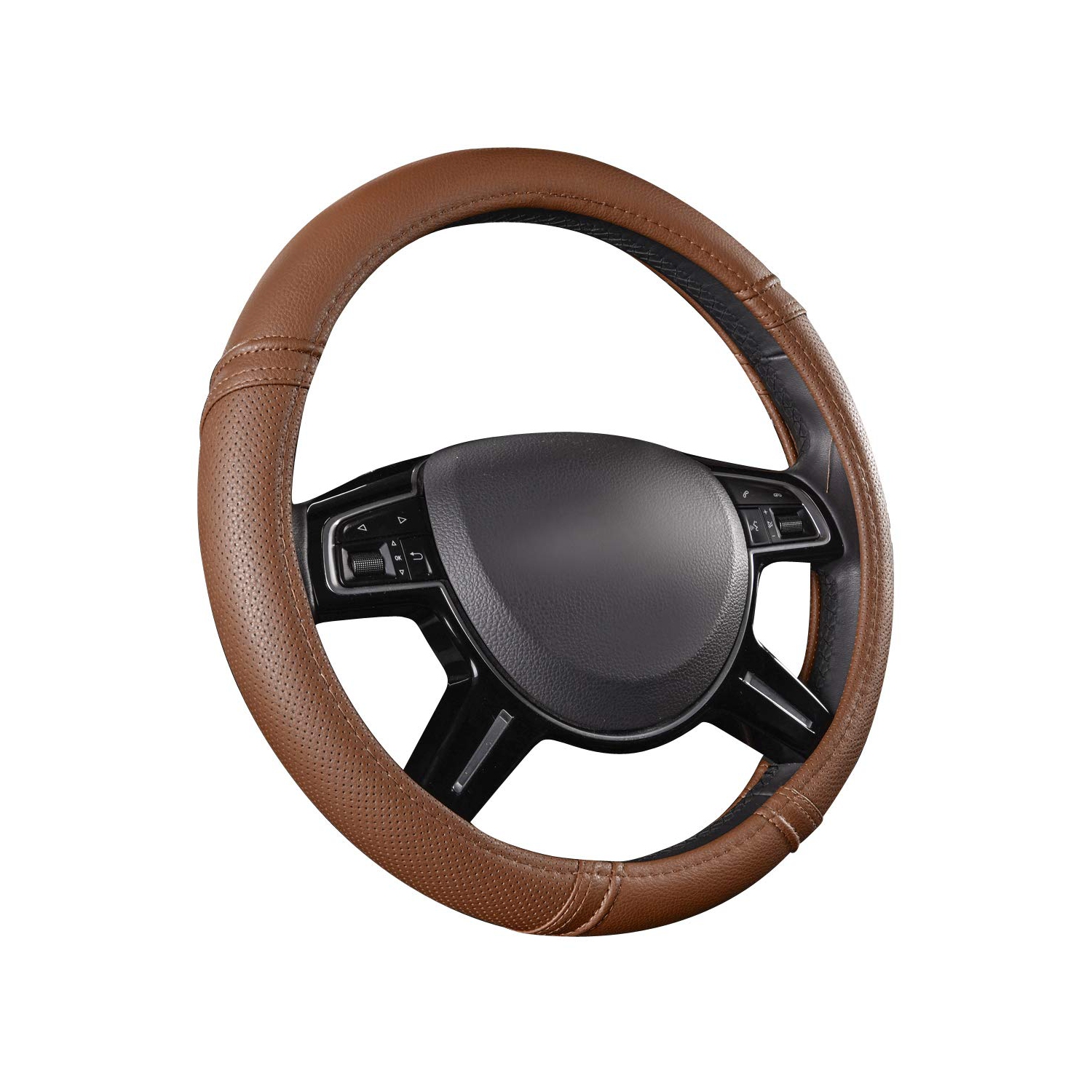 Gaine de volant universelle en cuir classique pour l'auto