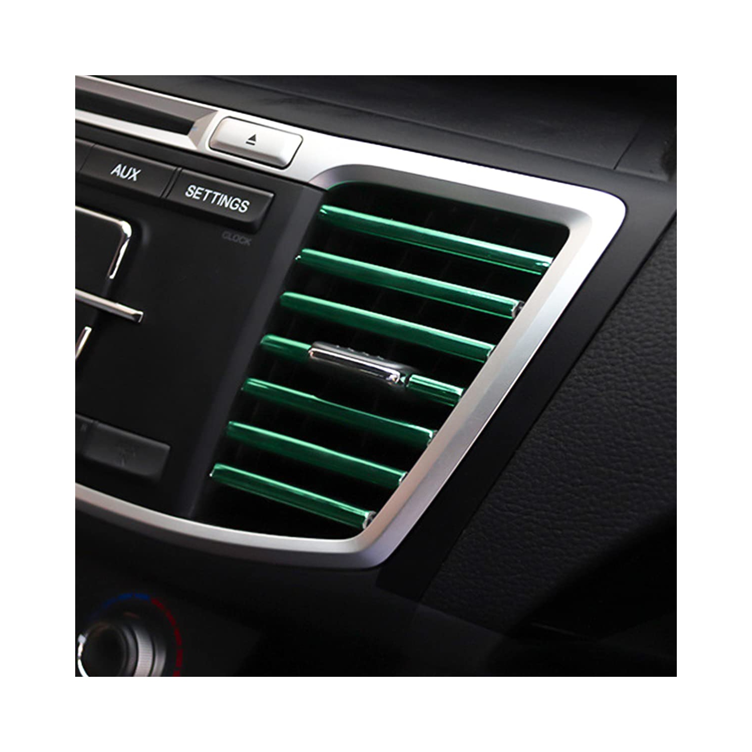 20 Pieces Car Air Conditioner Decoration Strip for Vent Outlet, Universal Waterproof Bendable Air Vent Outlet Trim Decoration, Suitable for Most Air