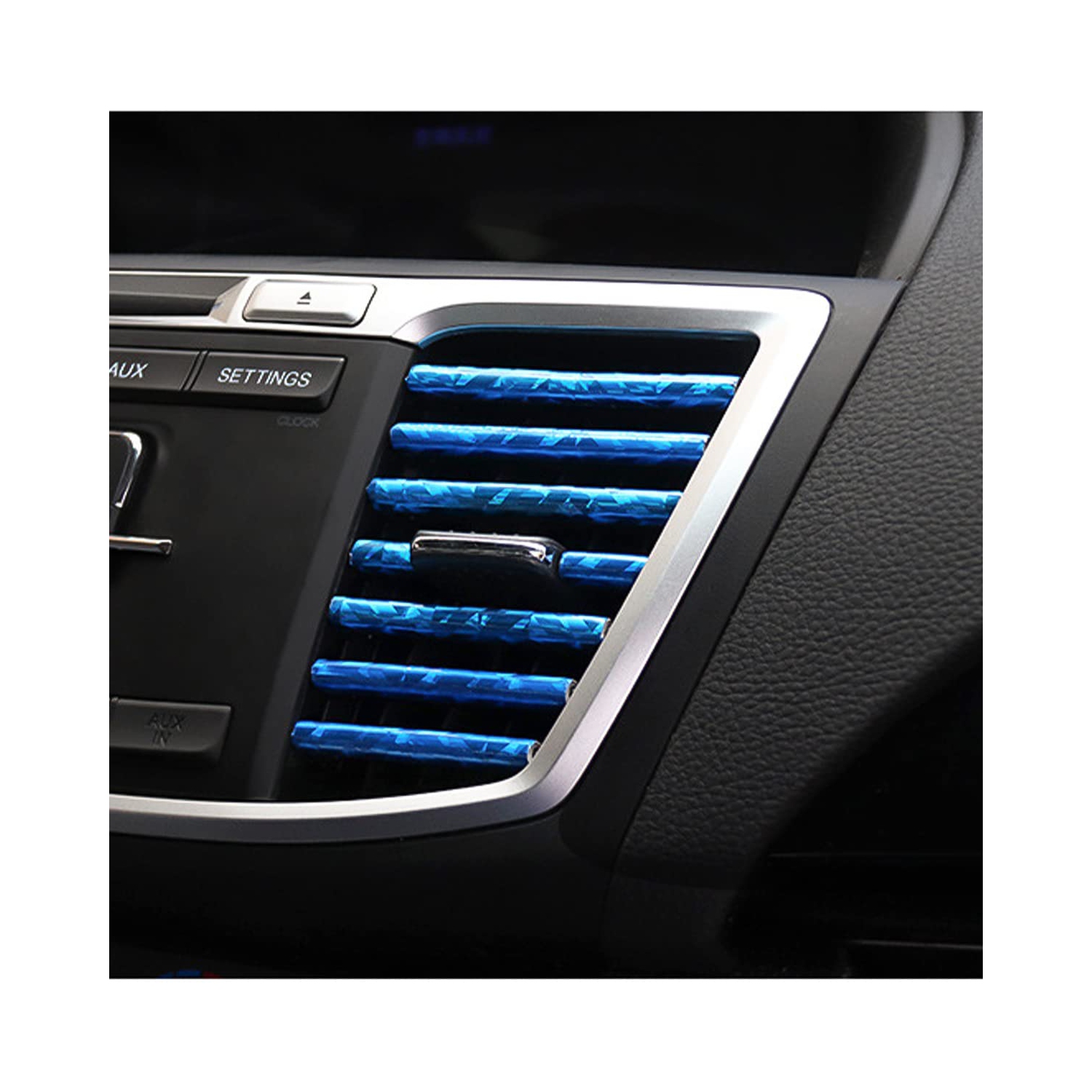 20 Pieces Car Air Conditioner Decoration Strip for Vent Outlet, Universal Waterproof Bendable Air Vent Outlet Trim Decoration, Suitable for Most Air