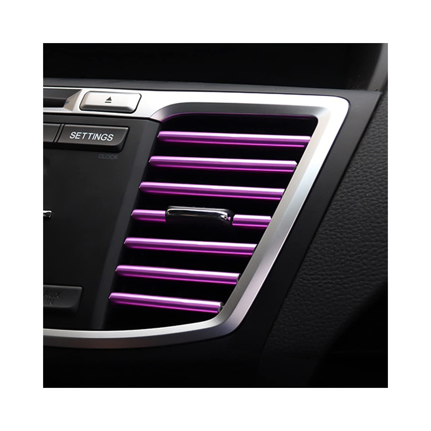 20 Pieces Car Air Conditioner Decoration Strip for Vent Outlet, Universal Waterproof Bendable Air Vent Outlet Trim Decoration, Suitable for Most Air