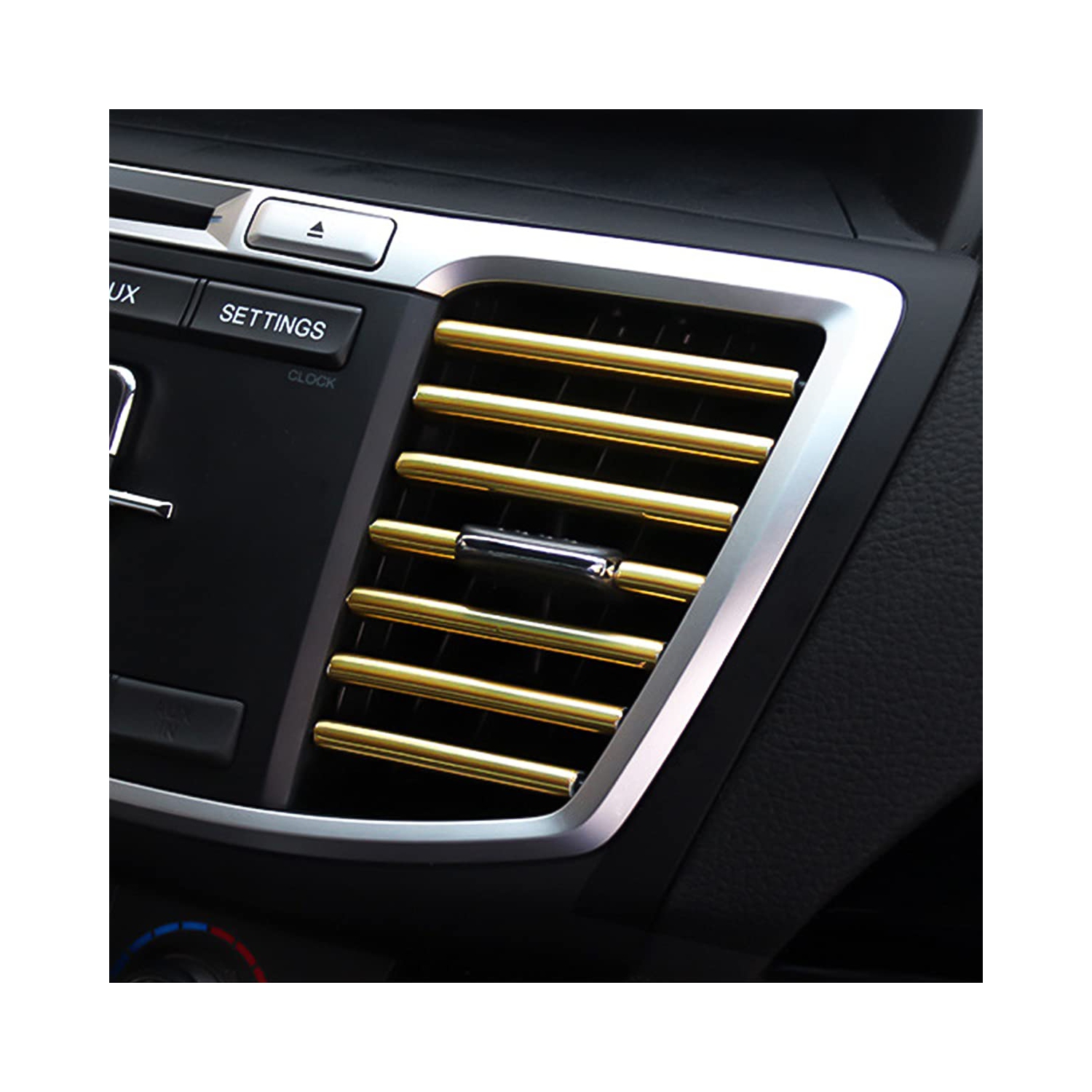 20 Pieces Car Air Conditioner Decoration Strip for Vent Outlet, Universal Waterproof Bendable Air Vent Outlet Trim Decoration, Suitable for Most Air