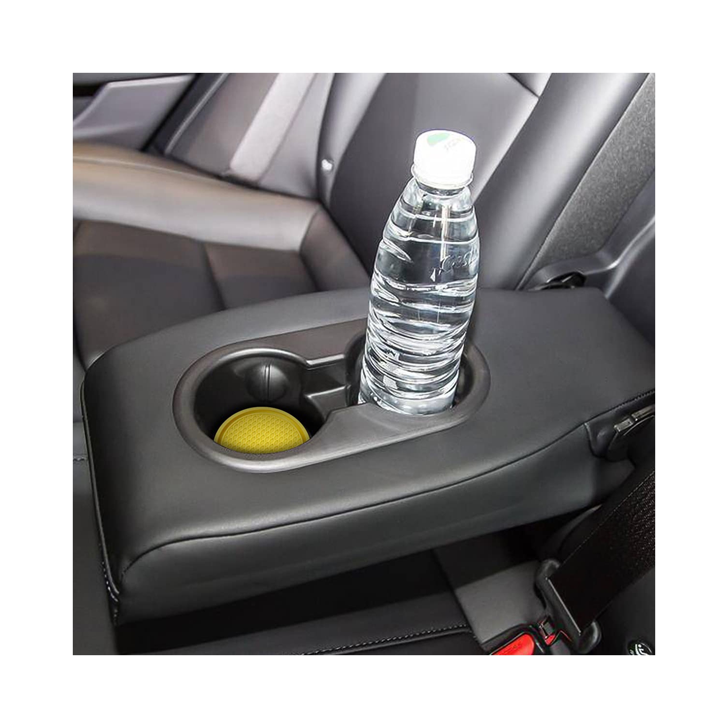 Car Cup Holder Coaster, 4 Pack 2.75 Inch Diameter Non-Slip Universal Insert Coaster, Durable, Suitable for Most Car Interior, Car Accessory for Women